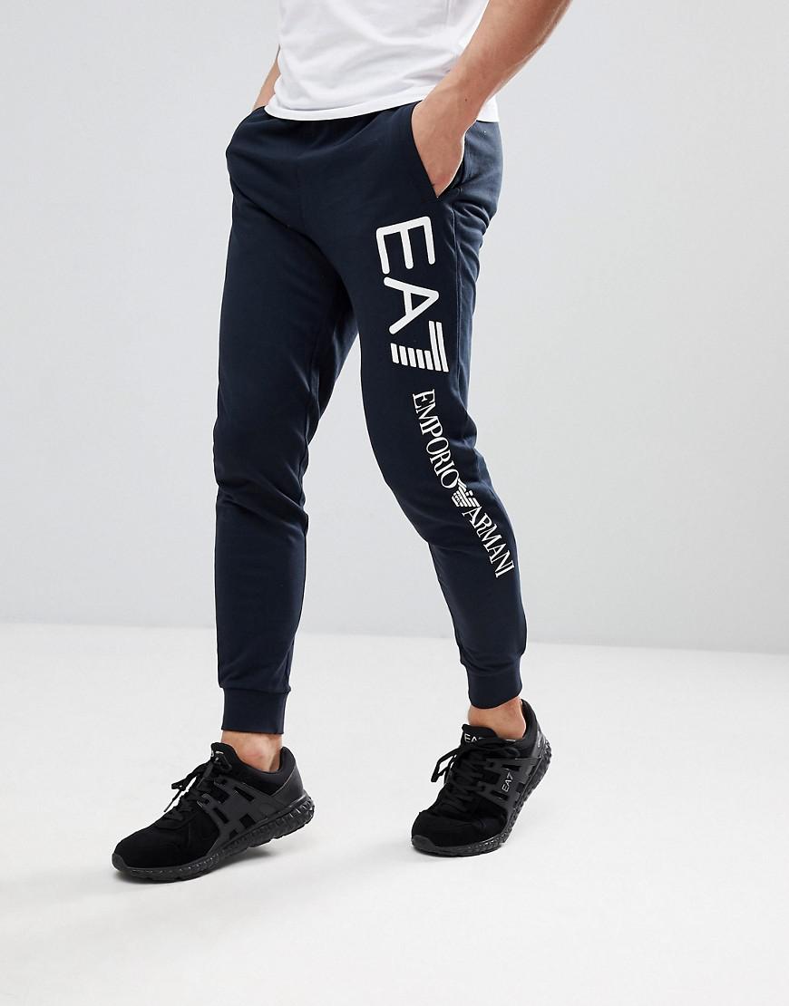 EA7 Slim Fit Side Logo Sweat Joggers In 