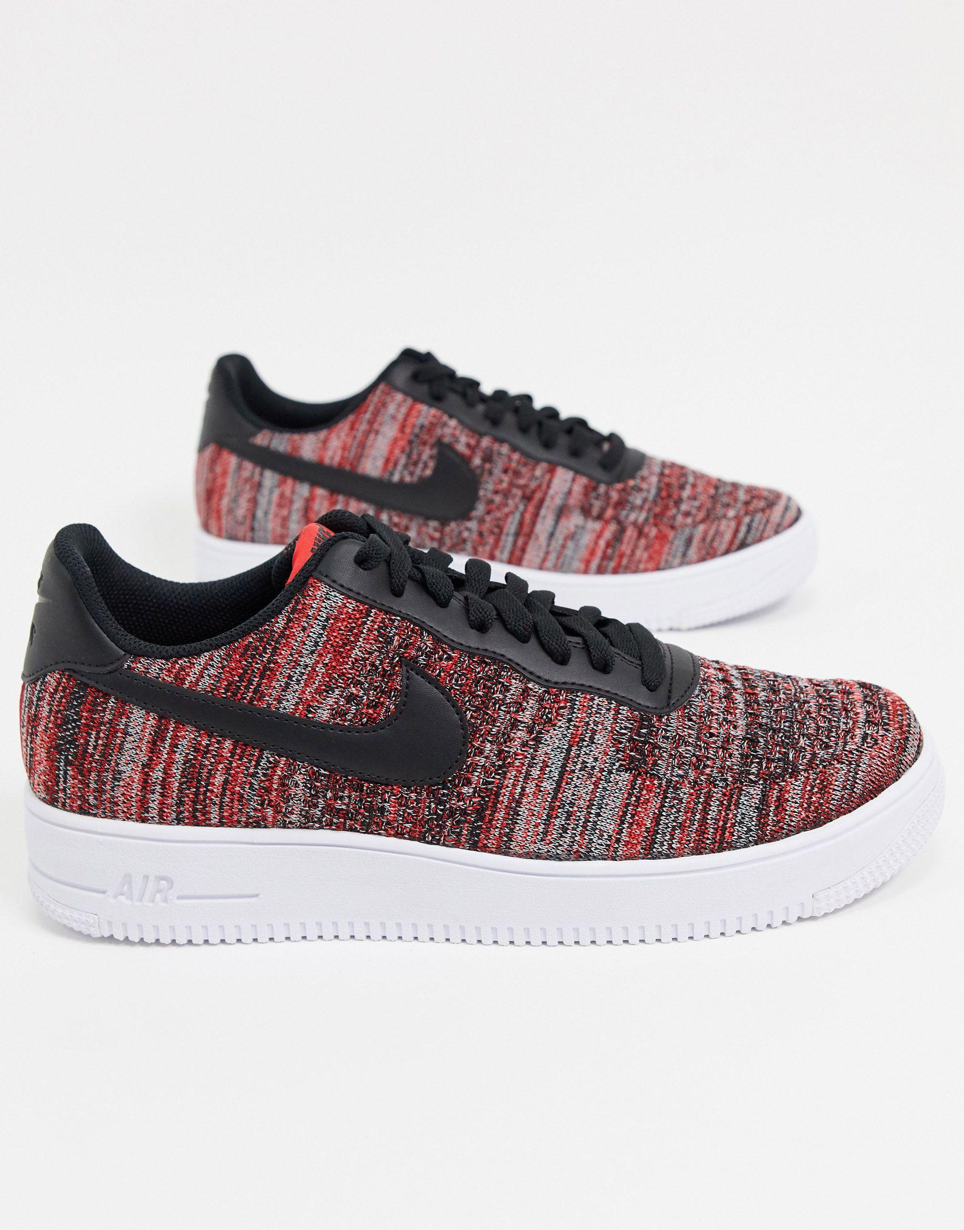 matriz sufrimiento globo Nike Air Force 1 Flyknit 2.0 in Red for Men | Lyst