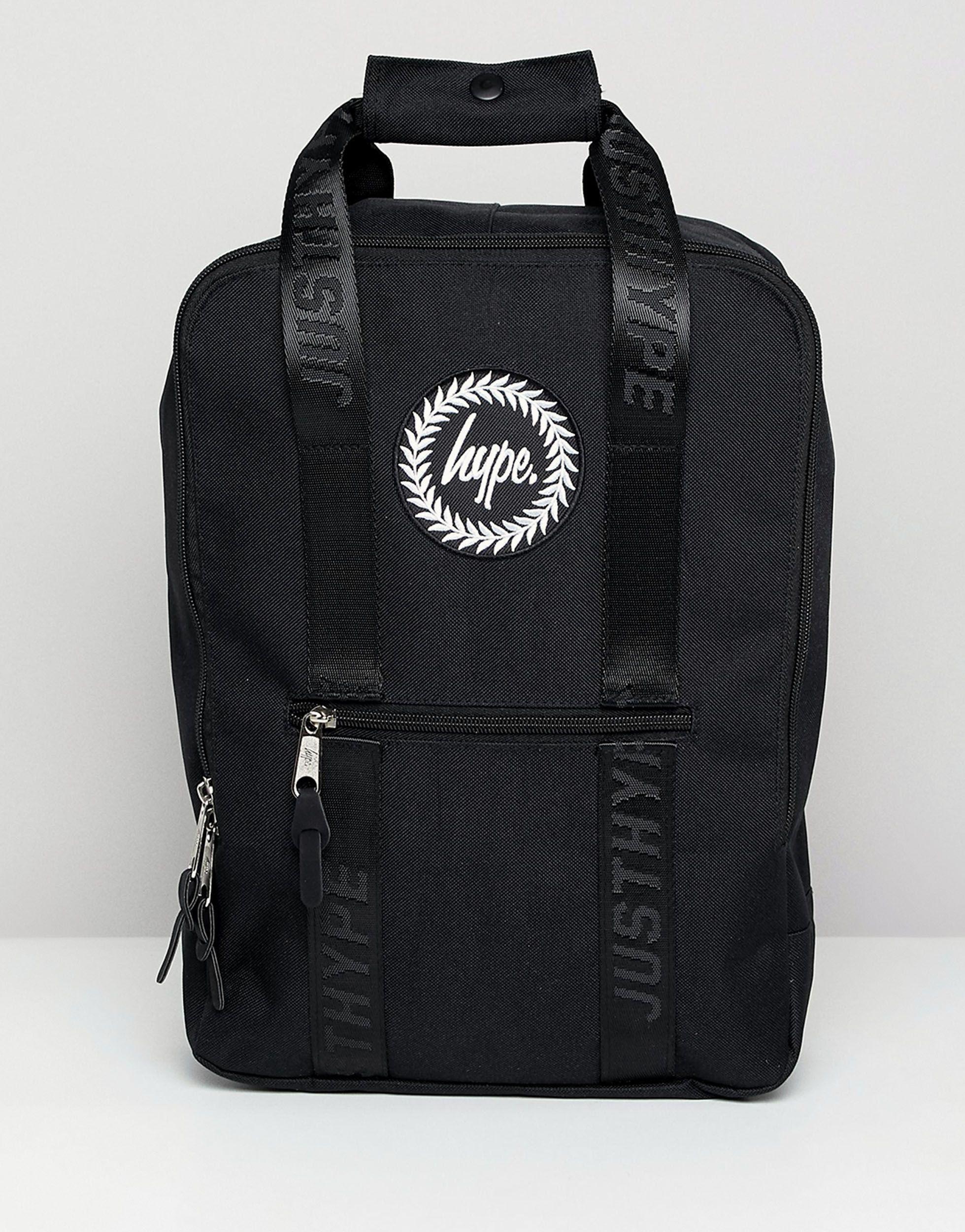 Hype Black Boxy Backpack - Lyst