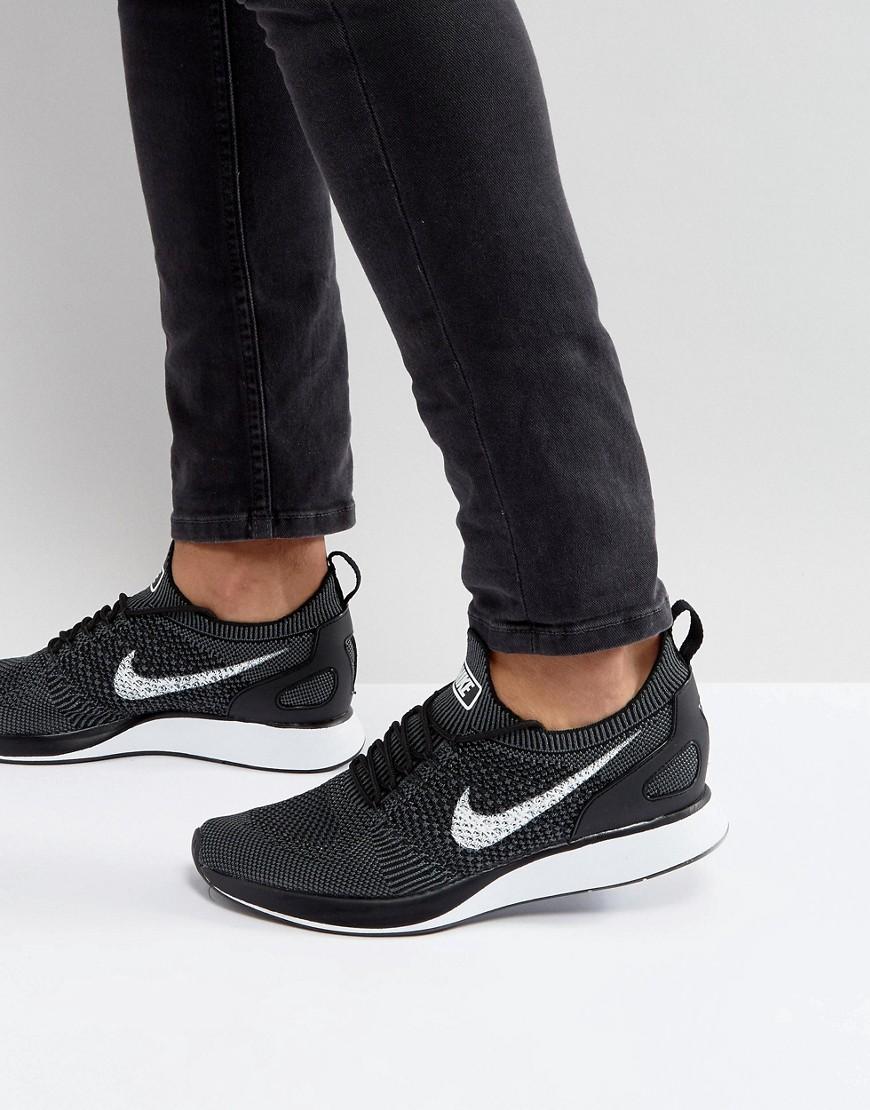 nike flyknit racer blancas y negras