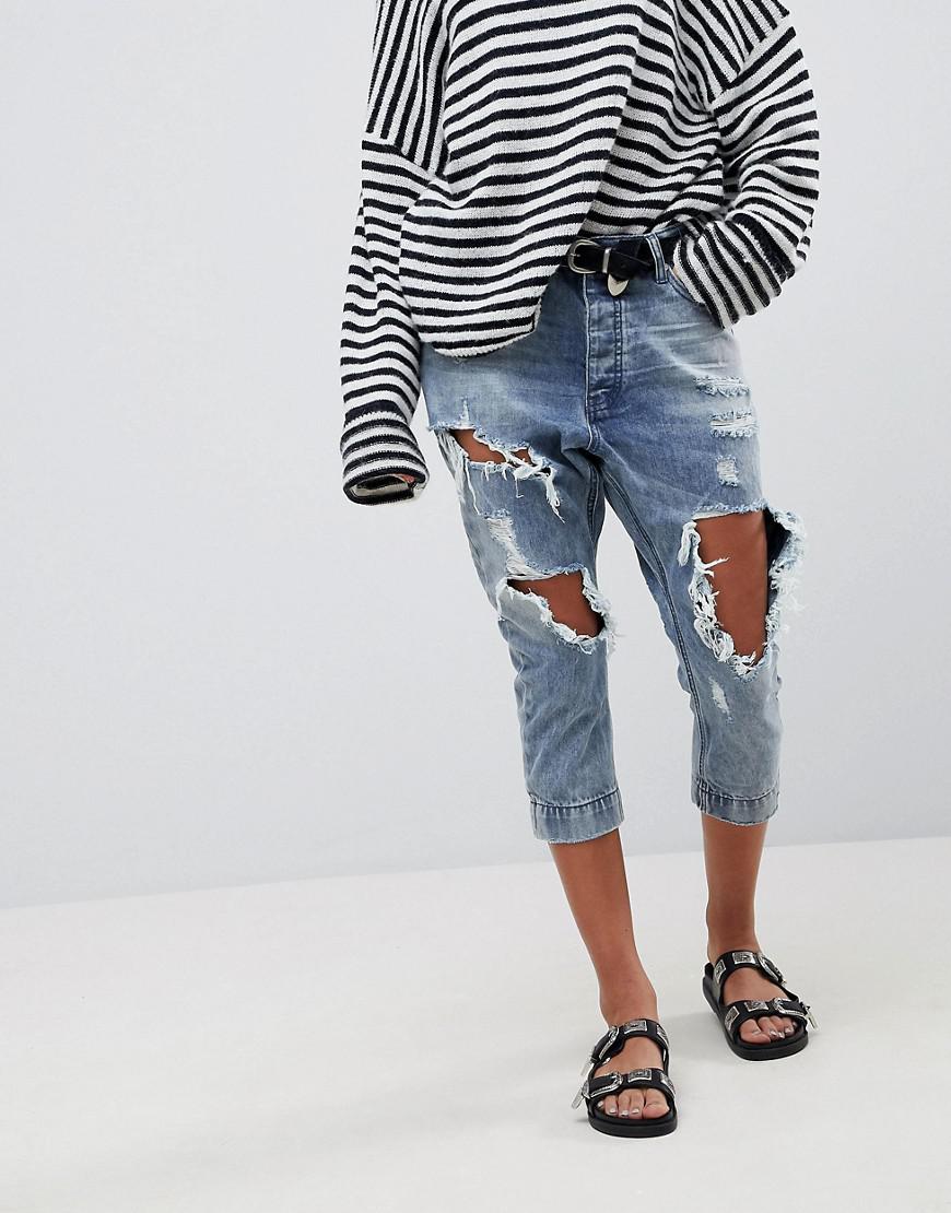 cropped boyfriend jean
