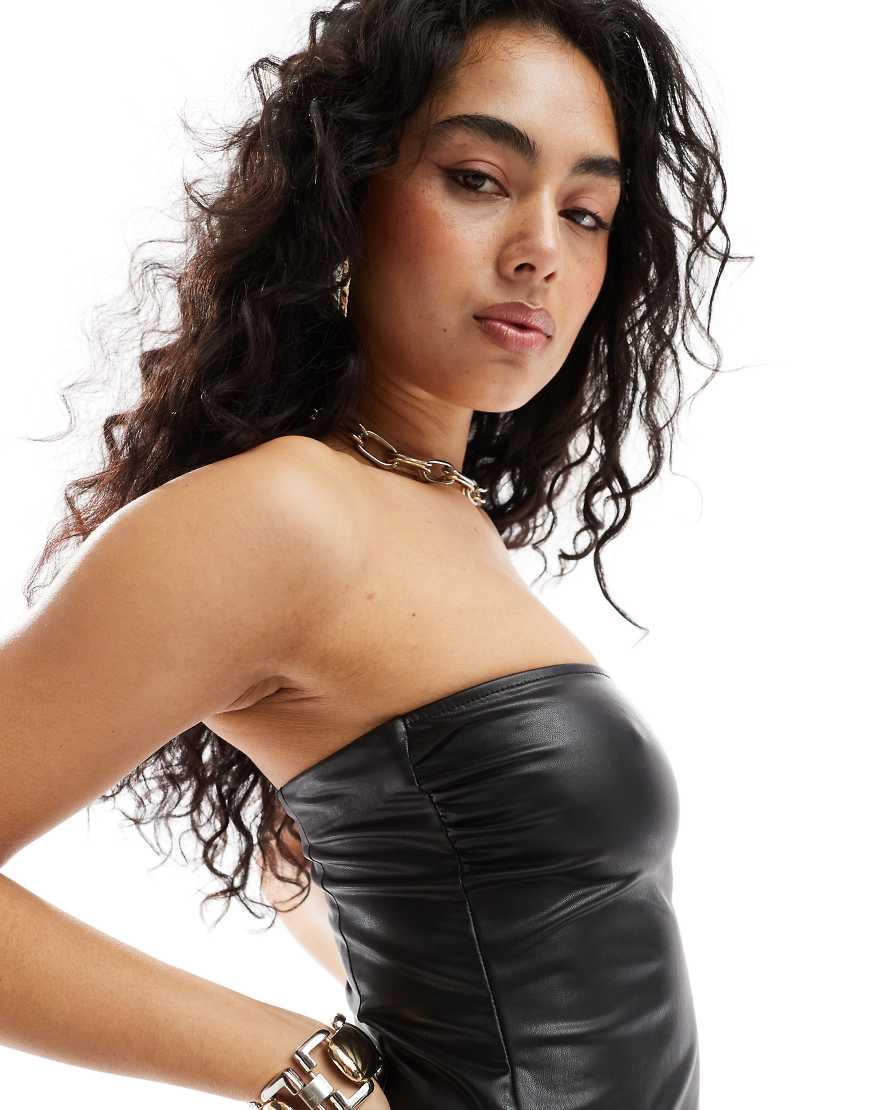 Vestido Mini Vestido Cuero Bershka Bershka Faux Leather Burgundy Dress For Holiday Nights Vestido Mini Vestido Cuero Bershka Bershka Faux Leather Burgundy Dress For Holiday Nights