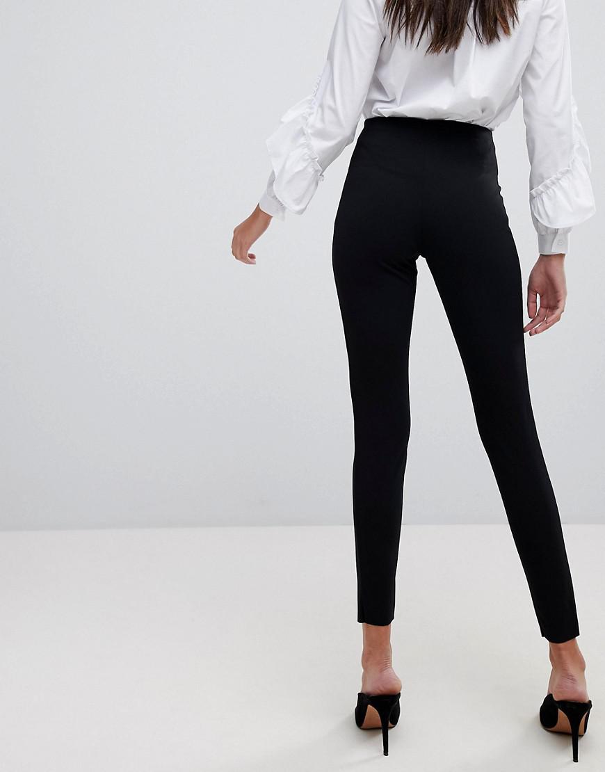 black skinny cigarette trousers