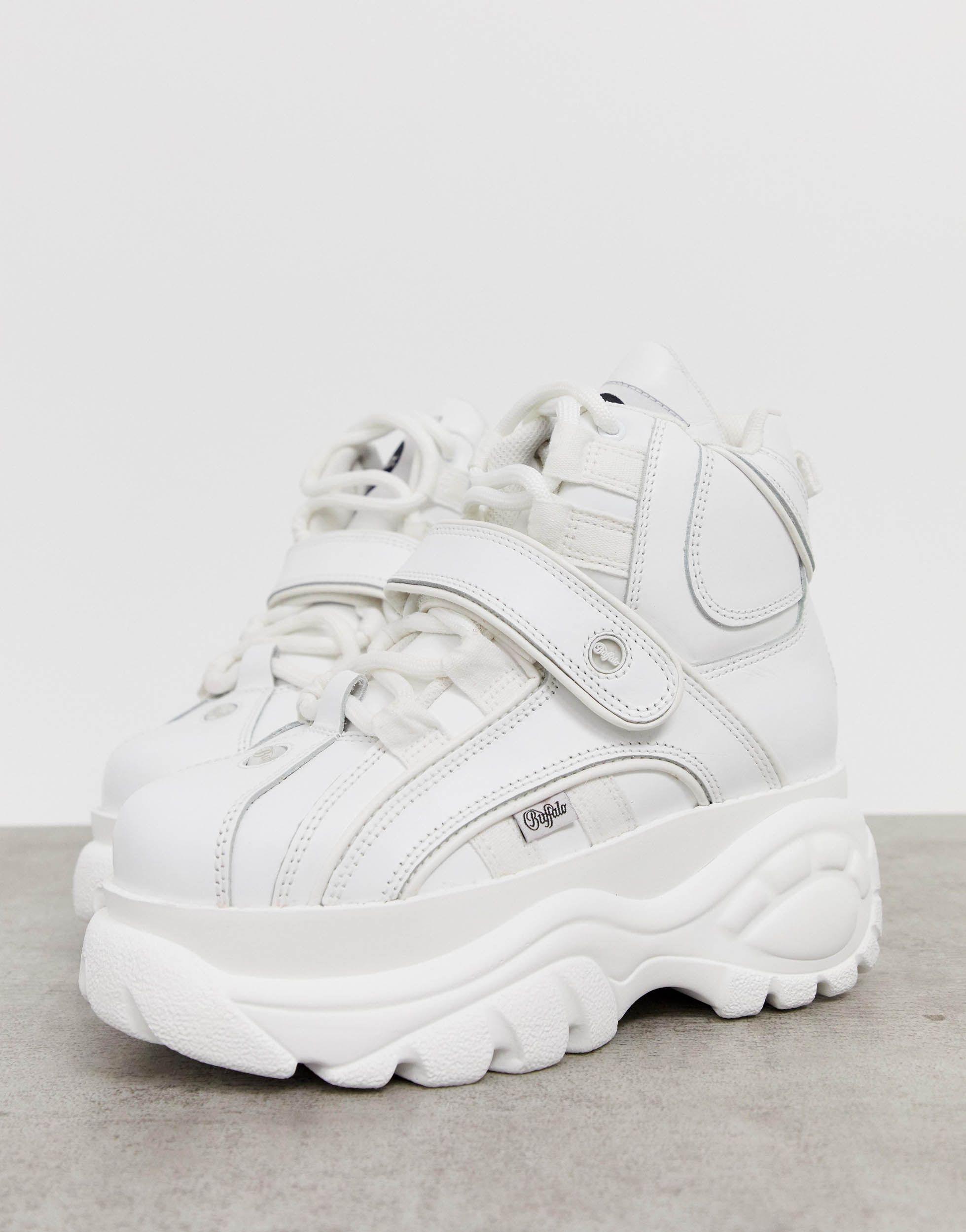 Zapatillas Buffalo de Cuero de color Blanco | Lyst
