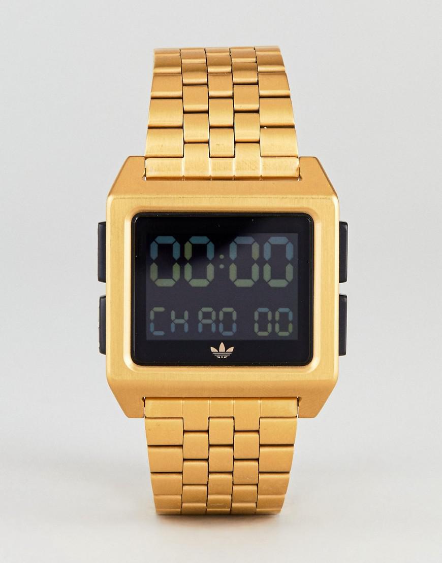 adidas gold digital watch