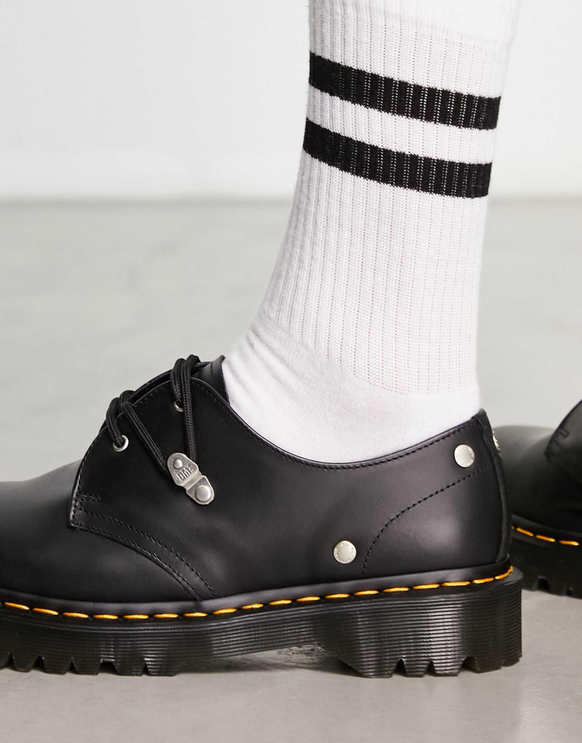 Dr. Martens 1461 Bex Stud 3 Eye Shoes in Black for Men | Lyst