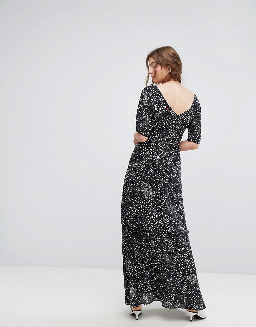 celestial print dress