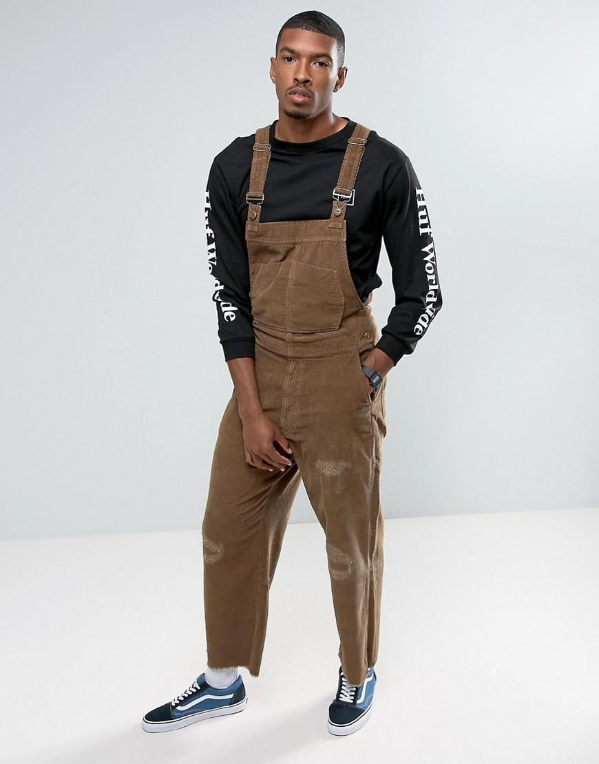 beige dungarees mens