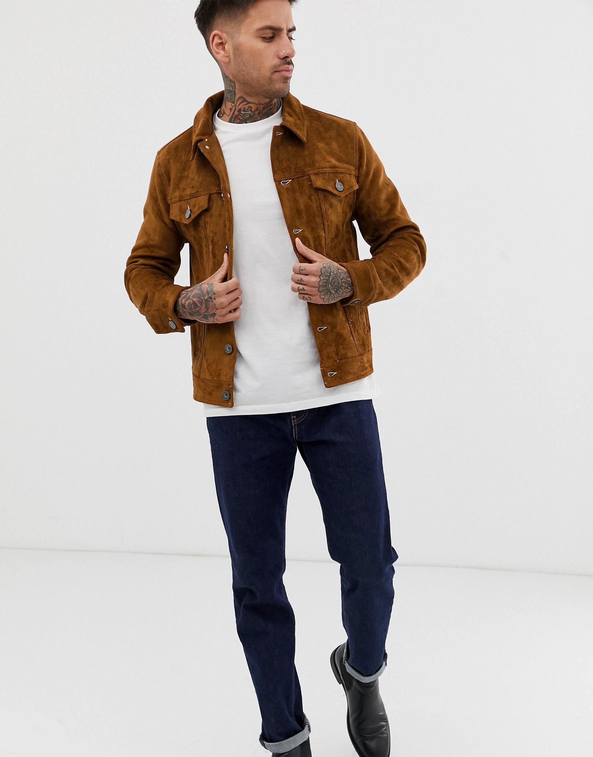 faux suede western jacket