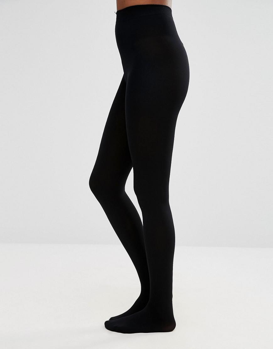 ASOS Synthetic Design 200 Denier Thermal Tights in Black Lyst