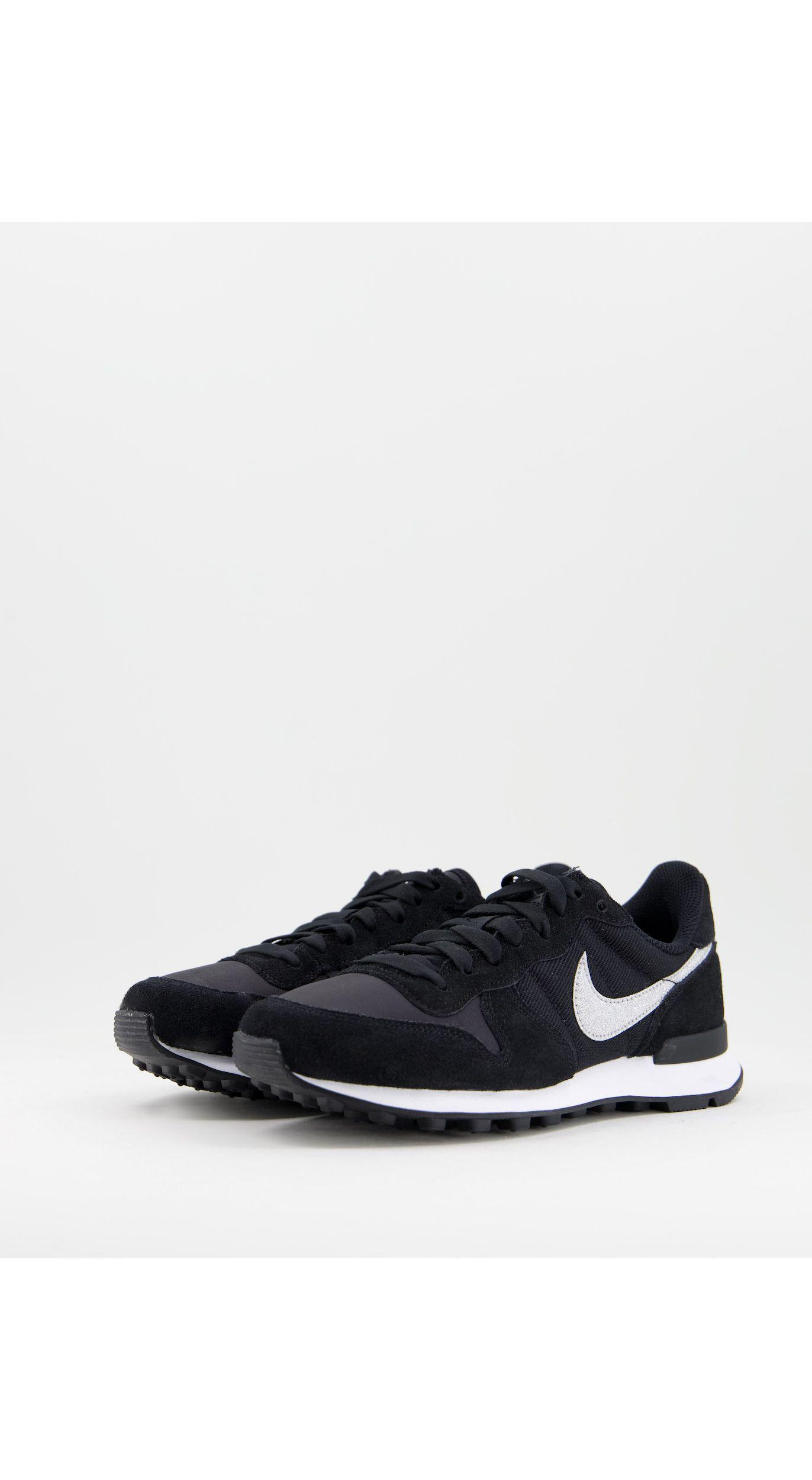 Nike Internationalist Glitter Shoe in Black - Save 28% | Lyst UK