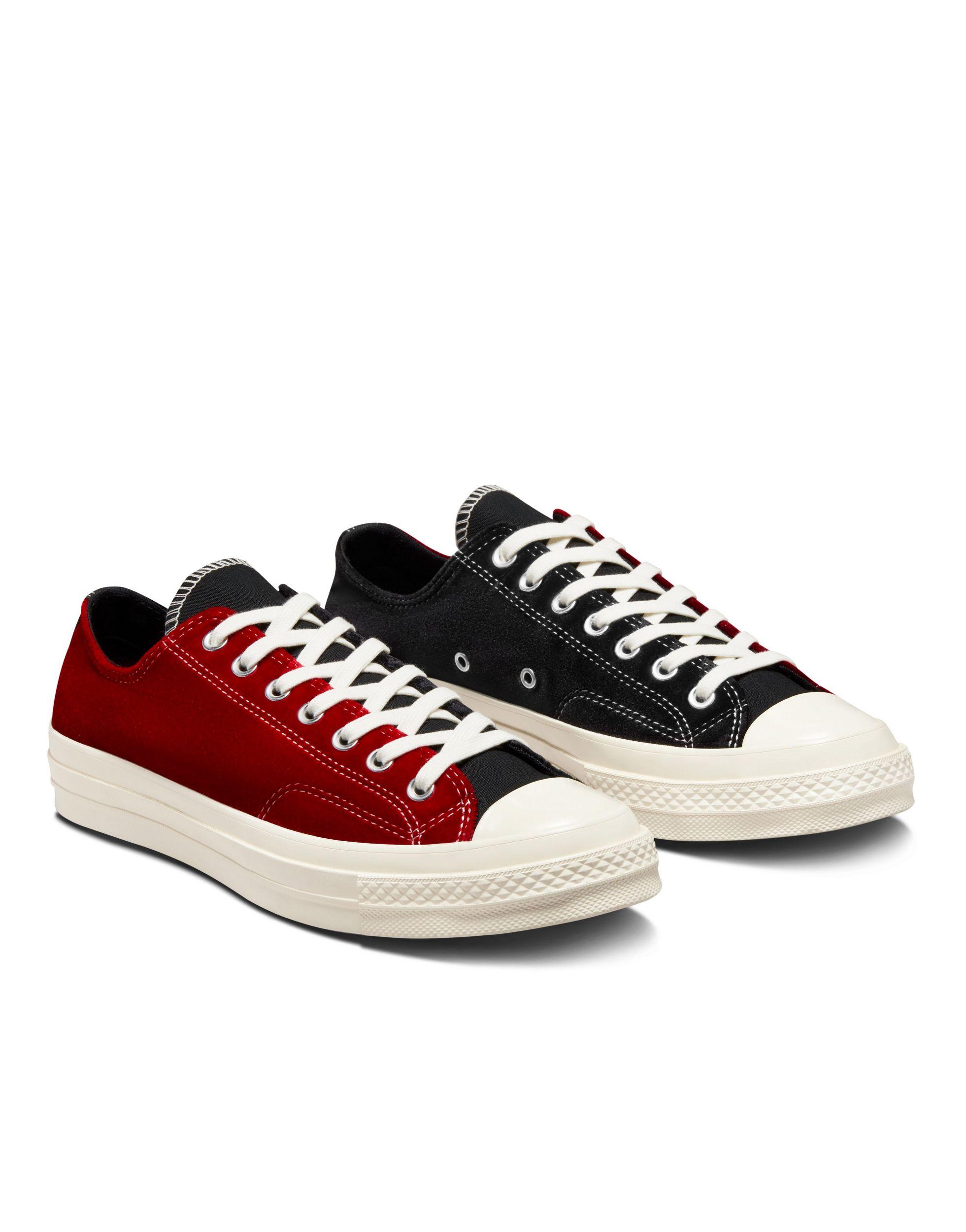 Converse Chuck 70 Hi Beyond Retro Velvet Sneakers in Red | Lyst