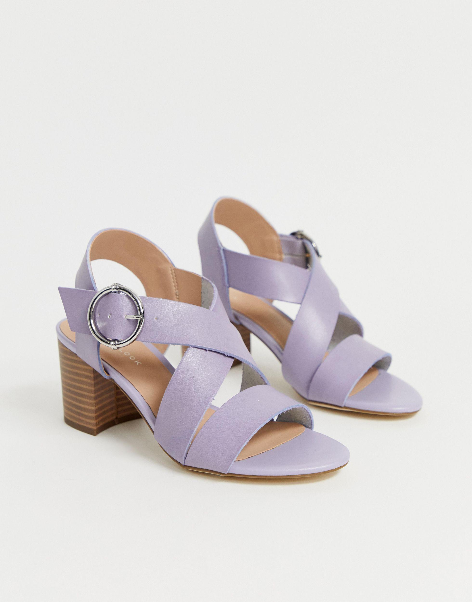 purple heels new look
