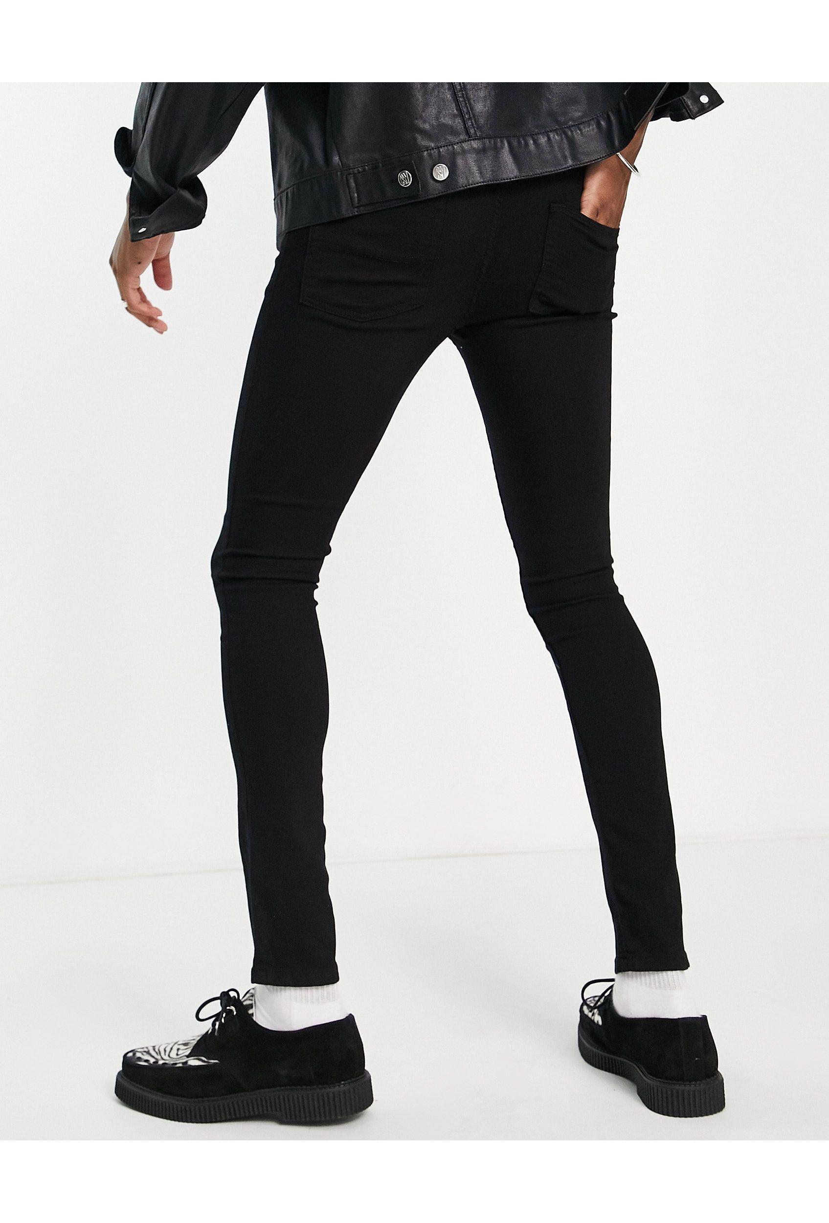 Collusion x001 skinny discount jeans in black