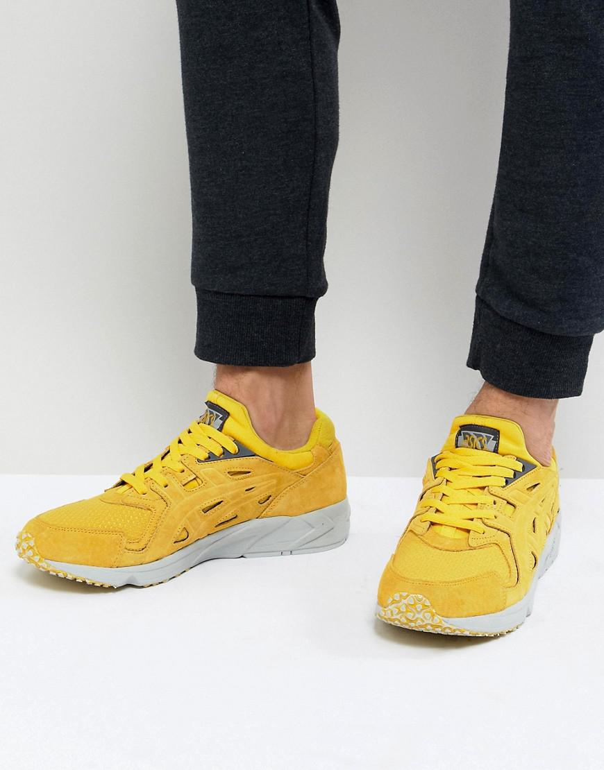 yellow asics trainers