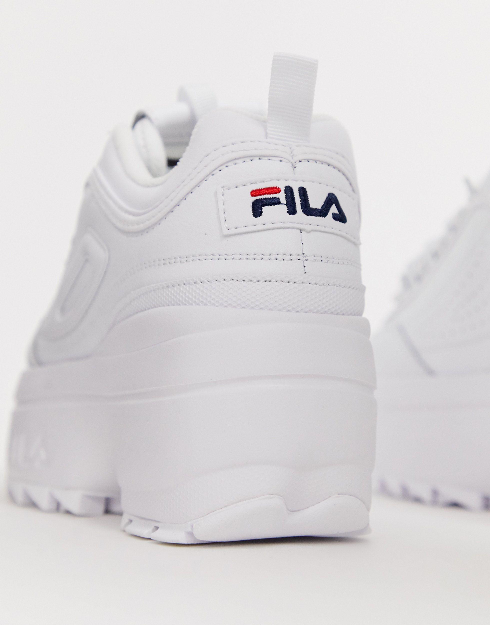 Disruptor ii - sneakers bianche con plateau a zeppa di Fila in Bianco | Lyst