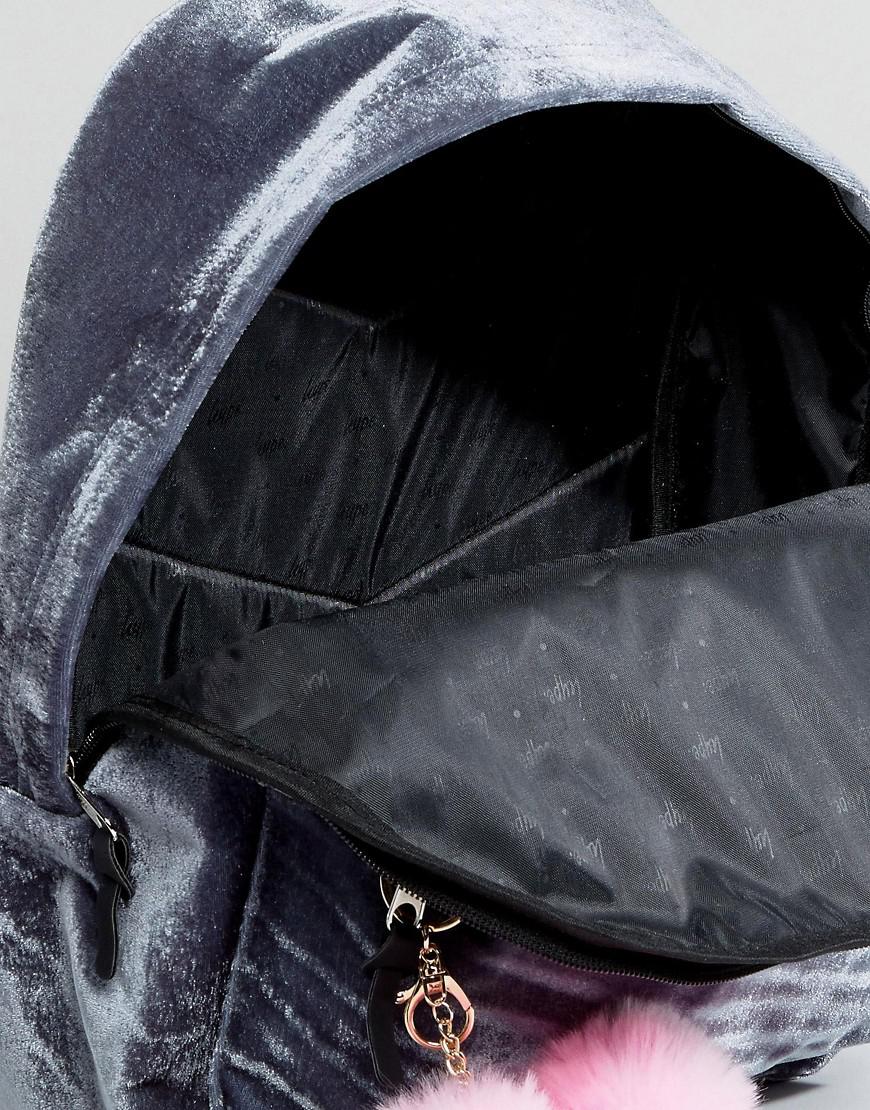 hype velvet backpack