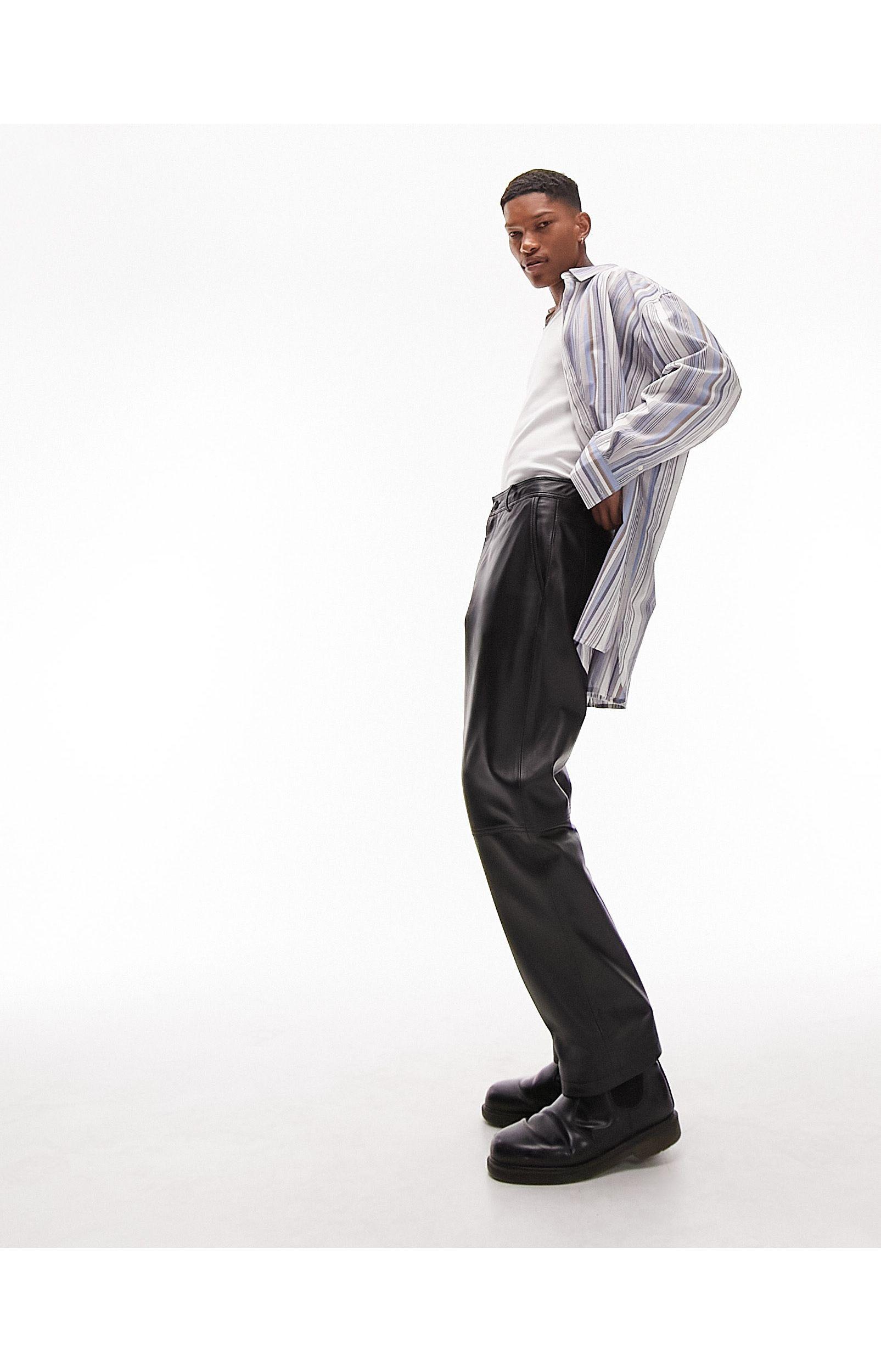 Topman deals leather pants