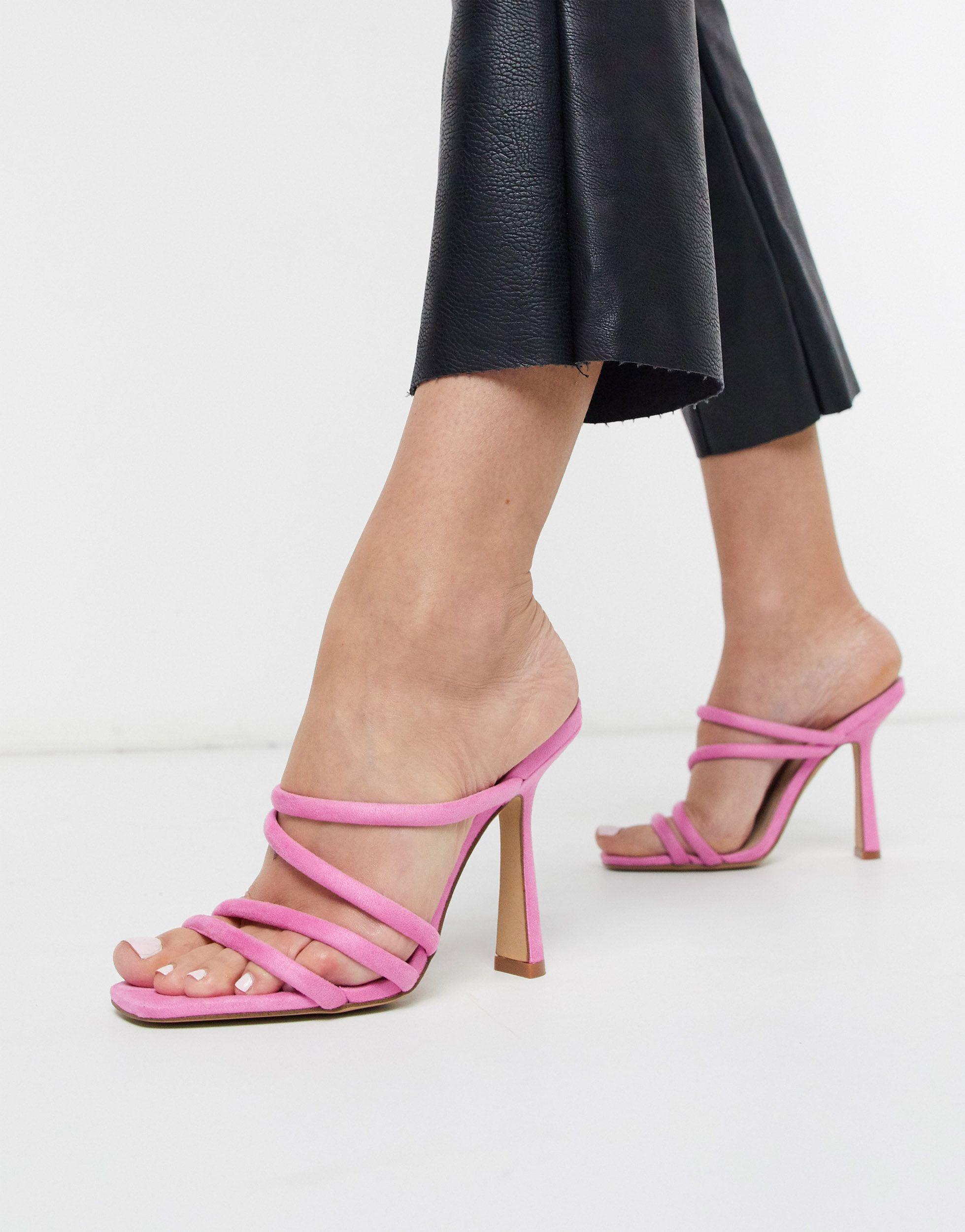 Gedehams Simuler sejle ALDO Arianna Strappy Heel Sandal in Pink | Lyst