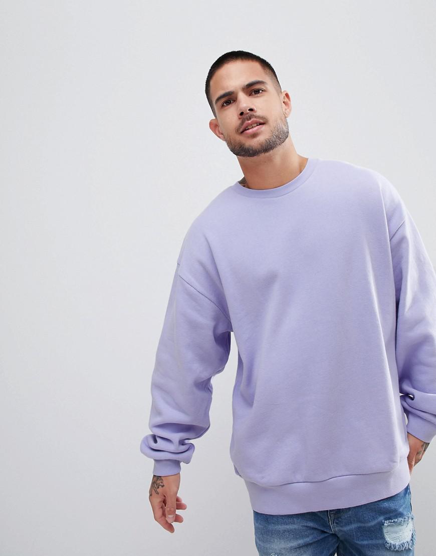 lilac oversized sweatshirt