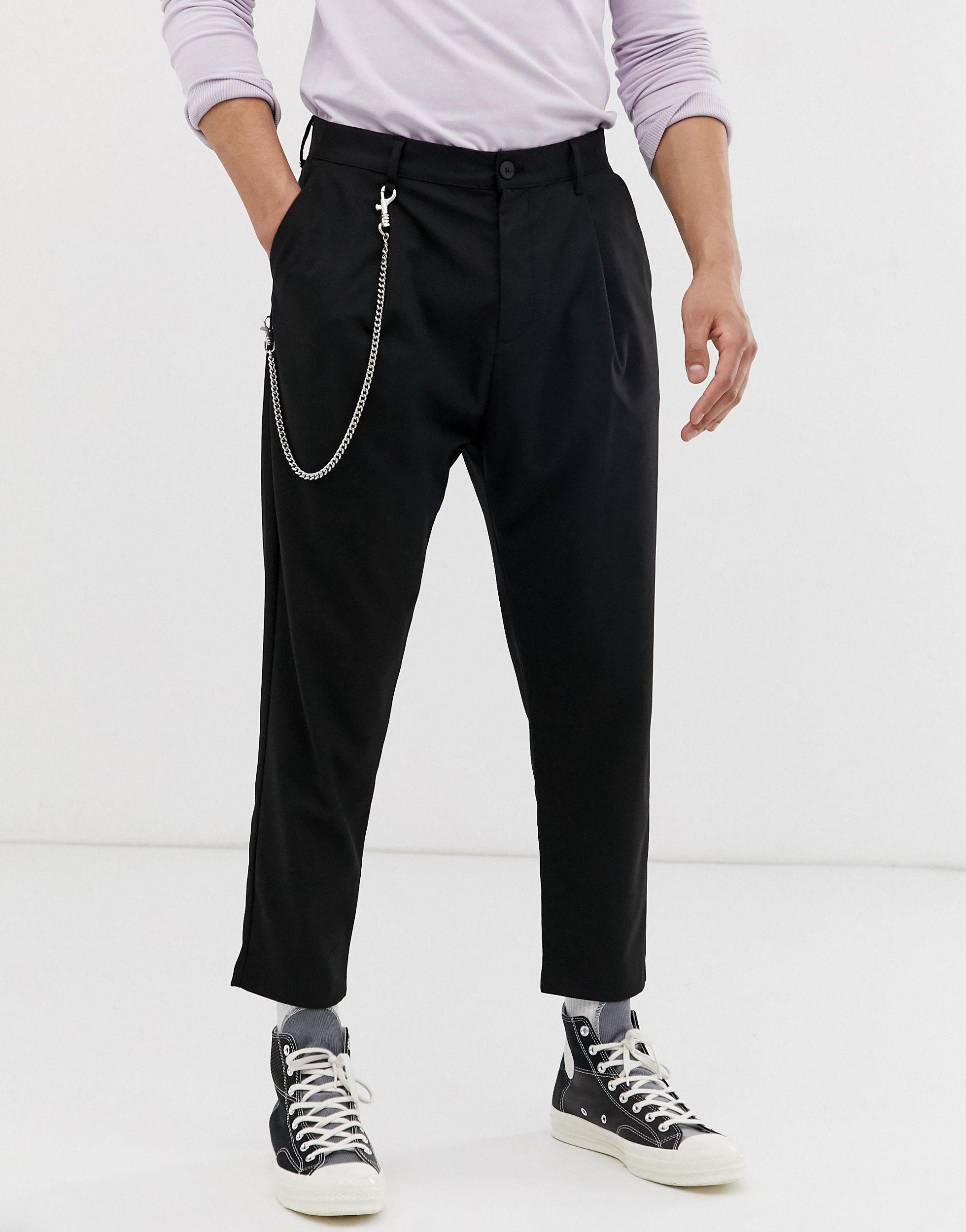 Pantalones Bershka de Denim de color Negro para hombre | Lyst