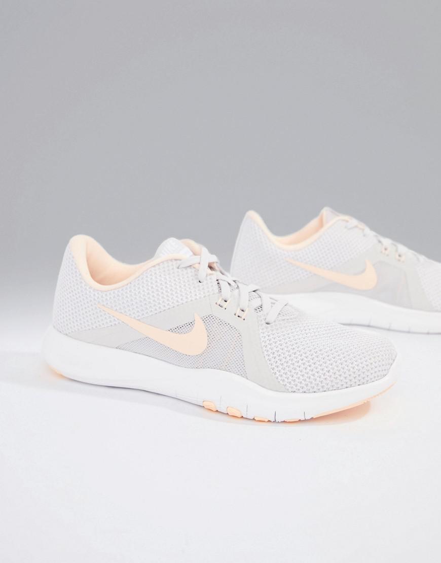 nike grey flex trainers