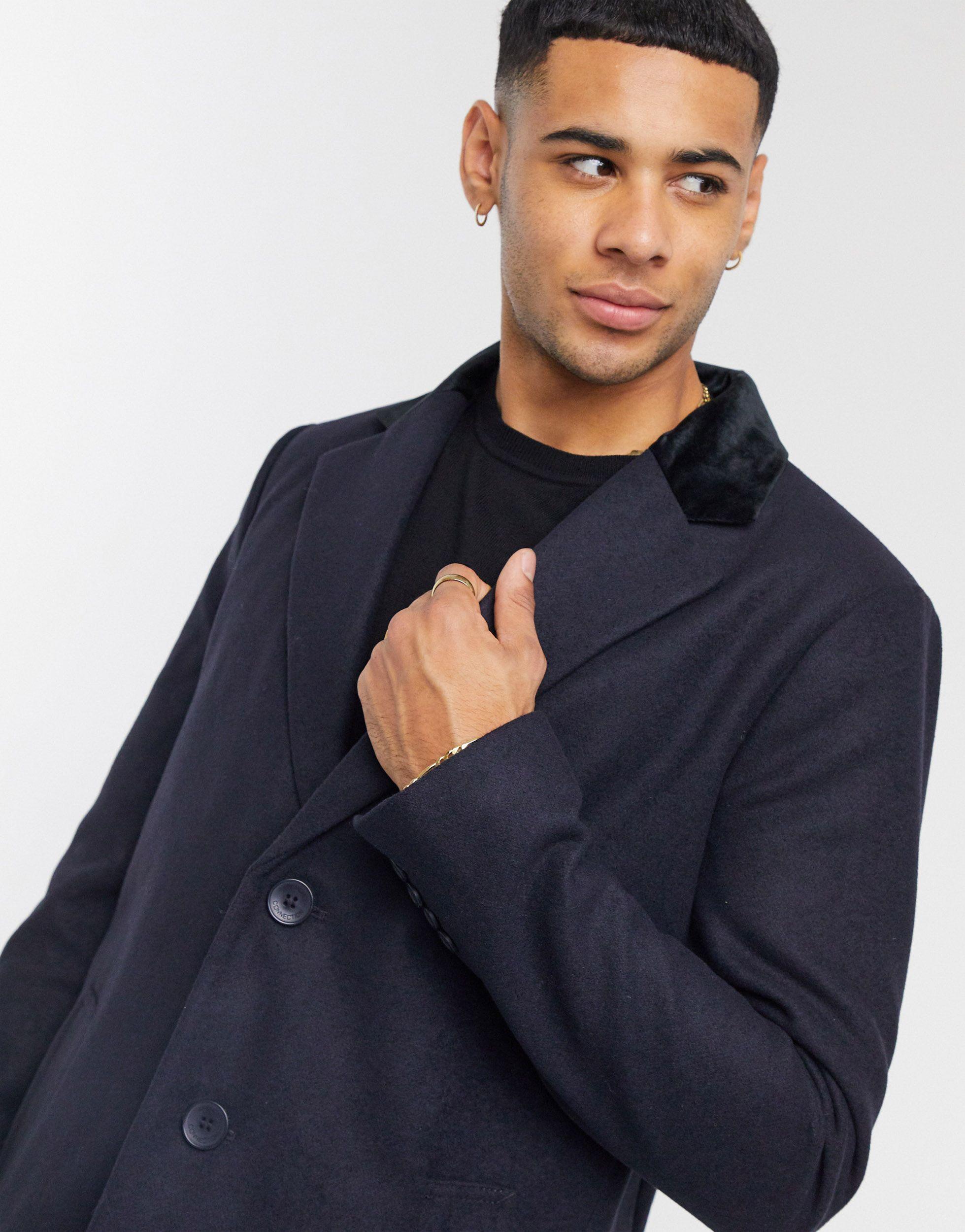 french connection navy coat