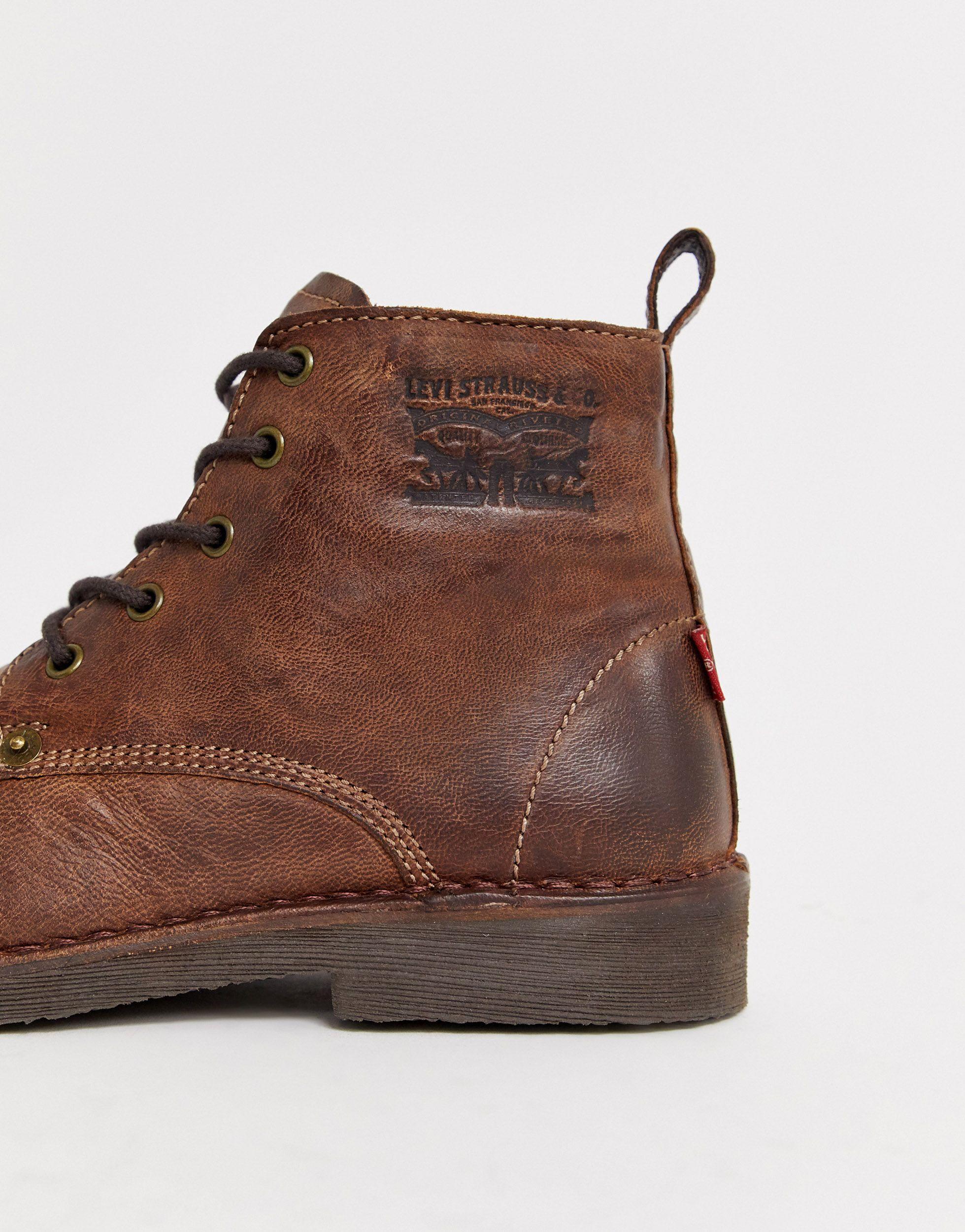Levi's Levis Track Lace Up Boots in Brown for Men | Lyst Australia