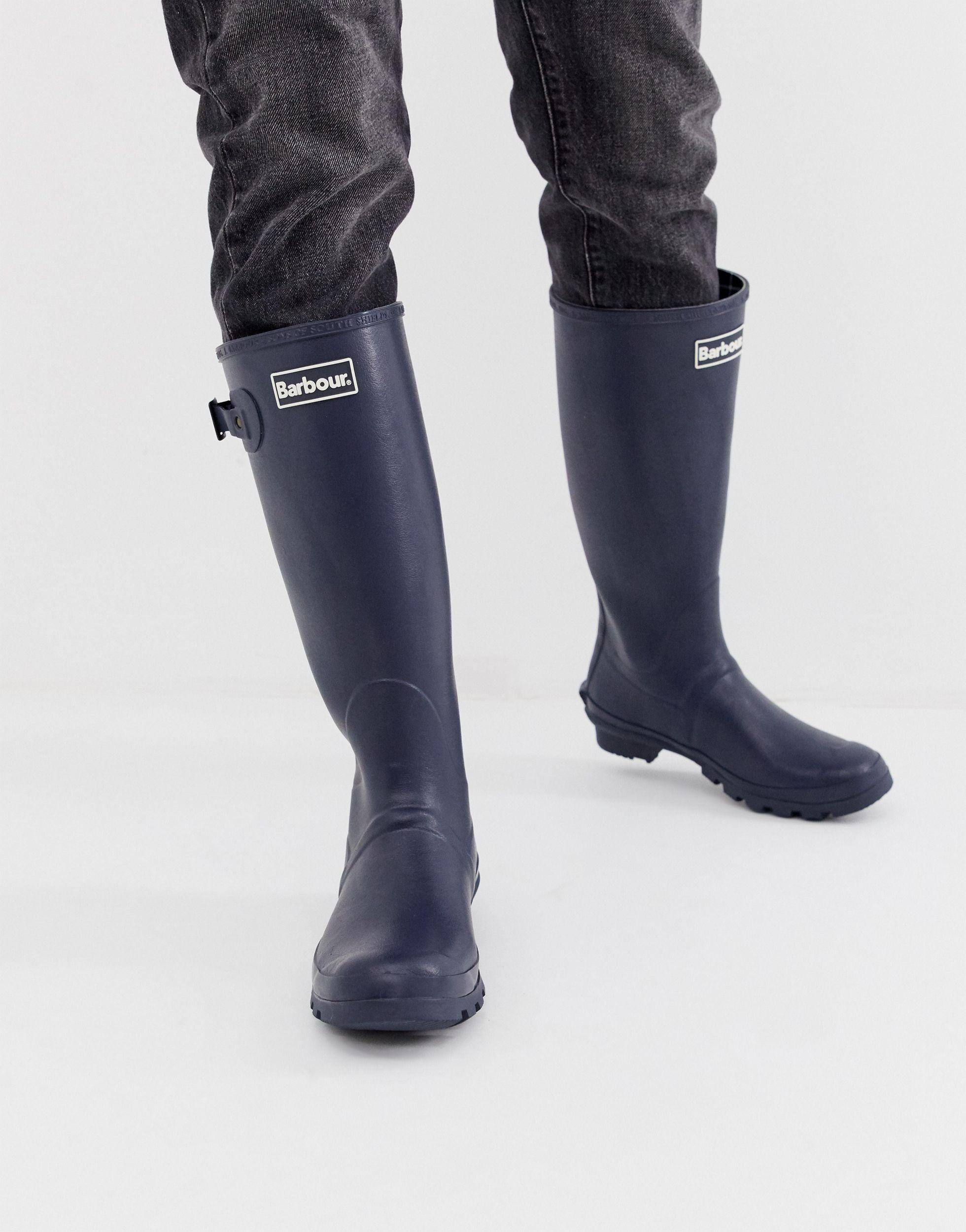 barbour mens bede wellington boots 