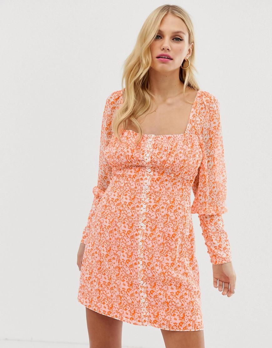 the east order peaches mini dress