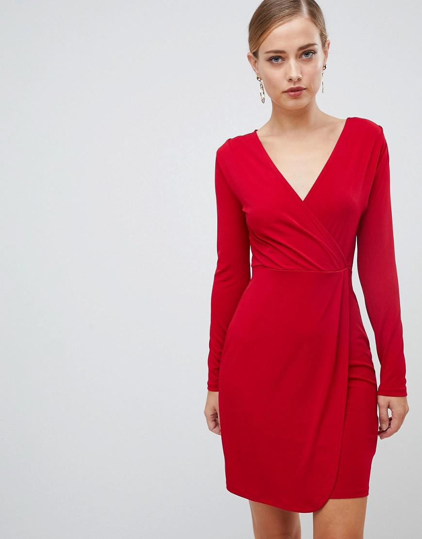 french connection slinky wrap dress