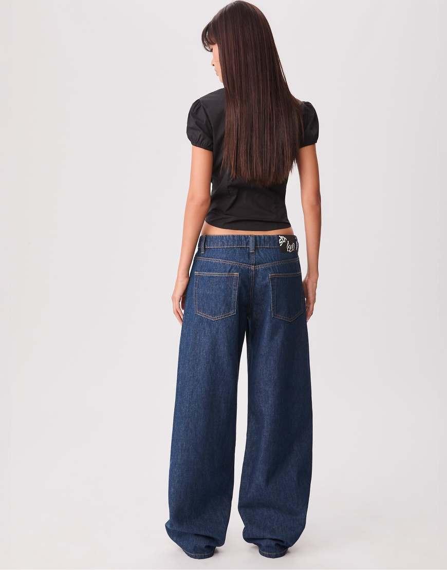 Wide Leg Jeans Mom Loose Stradivarius Stradivarius Petite D92