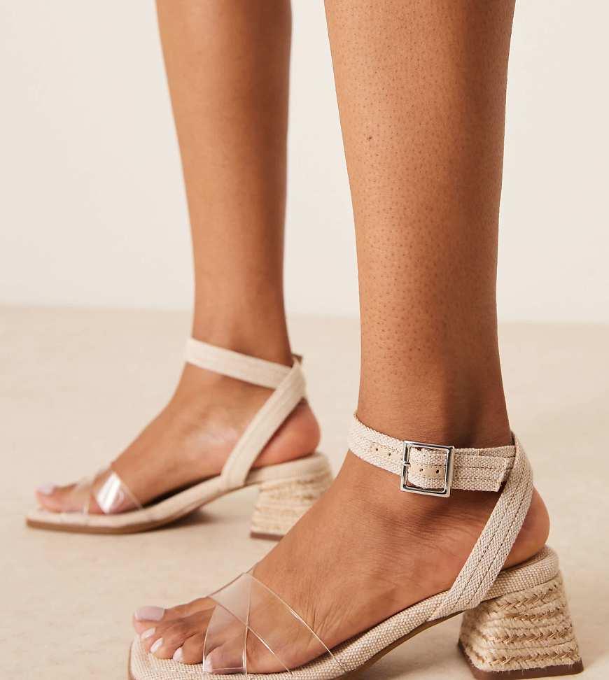 Asos Design Wide Fit Clear Heels for Women Lyst UK