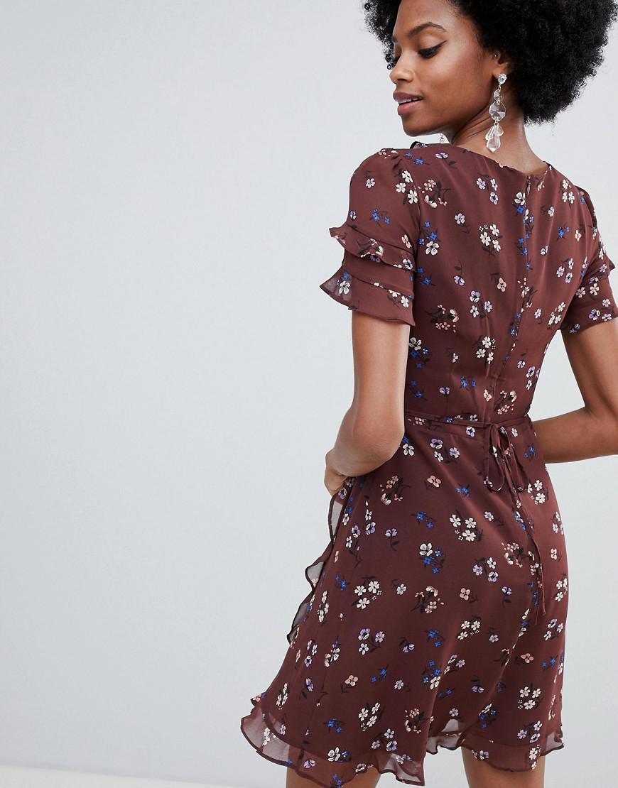 Wrap front tea dress Clearance