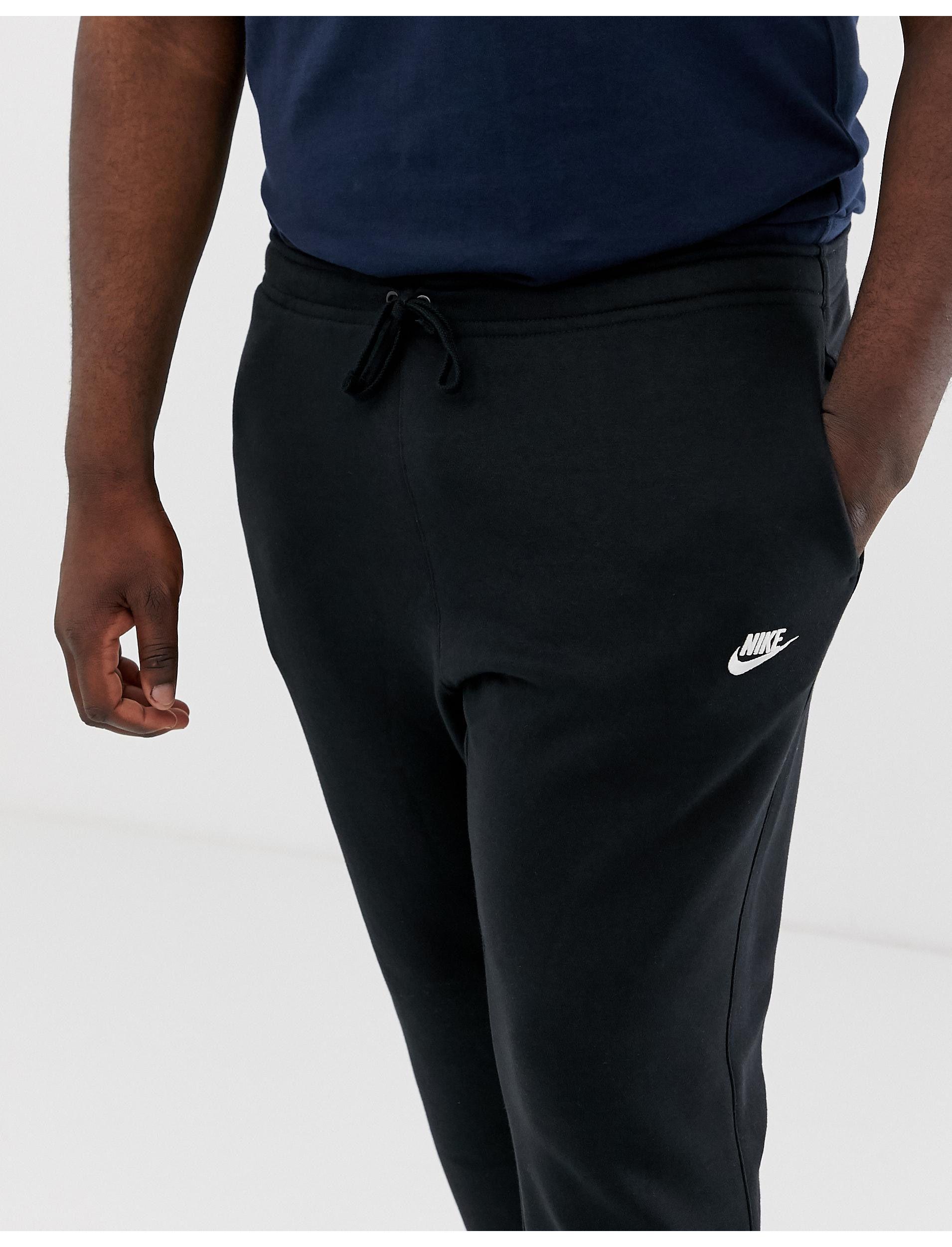 Nike Big And Tall Fleece Jogger Pants in Black for Men Lyst