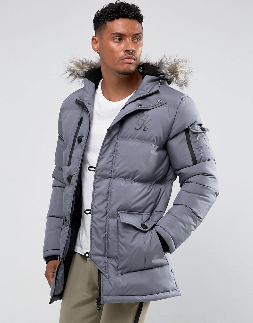 gym king hooded puffer jacket
