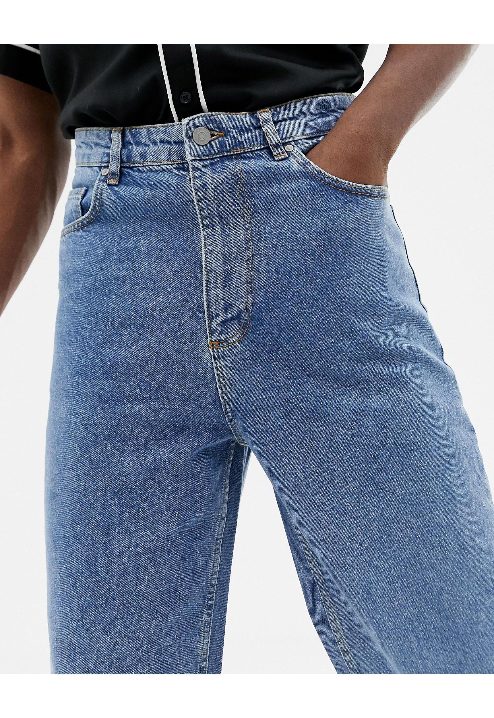 ASOS High Waisted Jeans in Blue for Men | Lyst UK