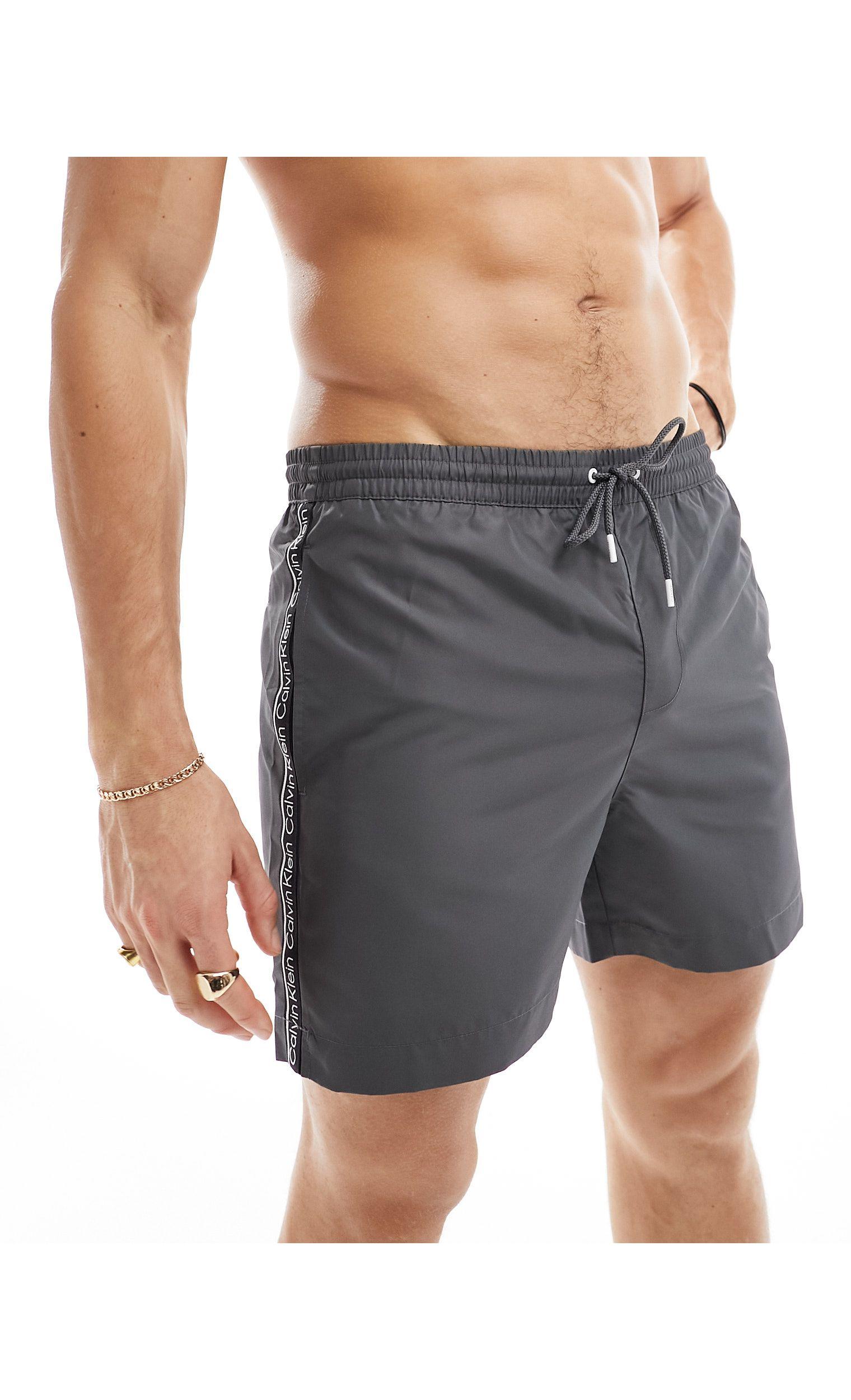Calvin klein taped drawstring swim shorts top