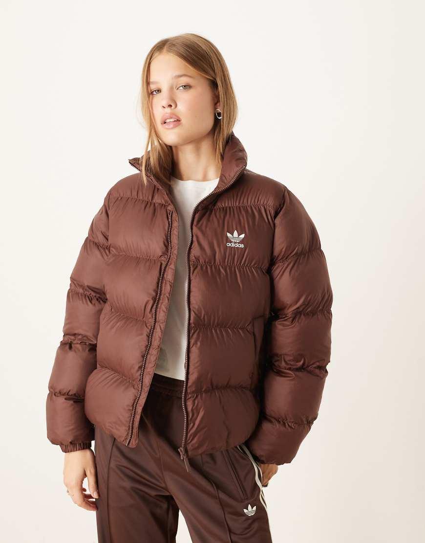 Chaqueta Acolchada Chaqueta Adidas Marron Chaquetas En Marrón De