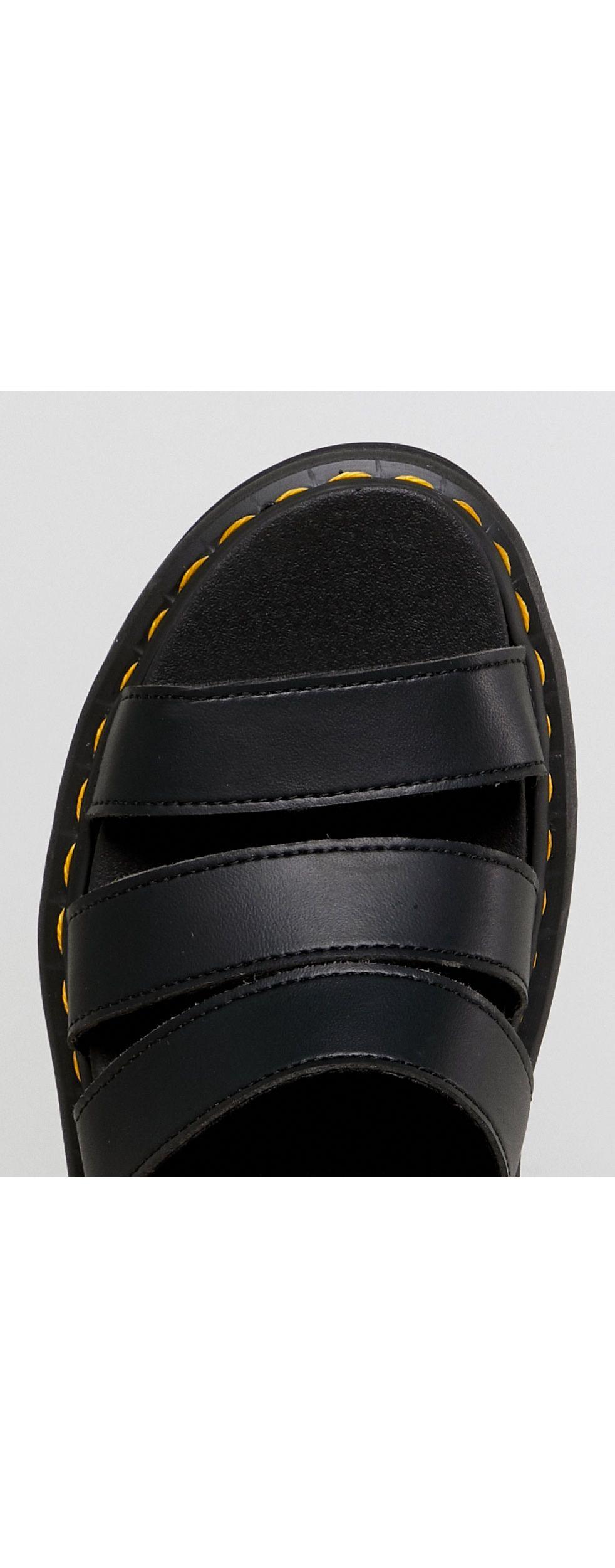 dr martens vegan blaire chunky sandals in black