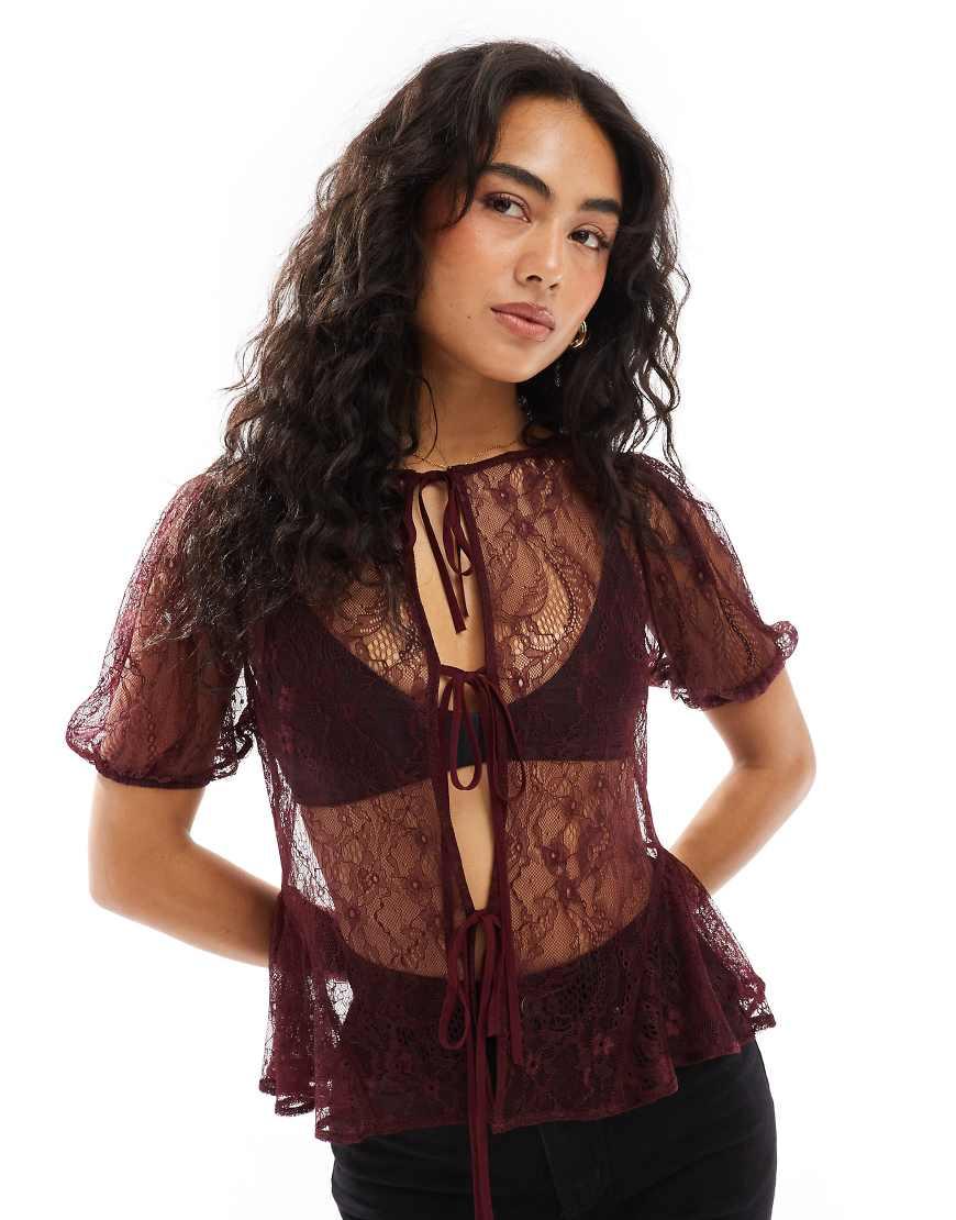 asos lace blouse