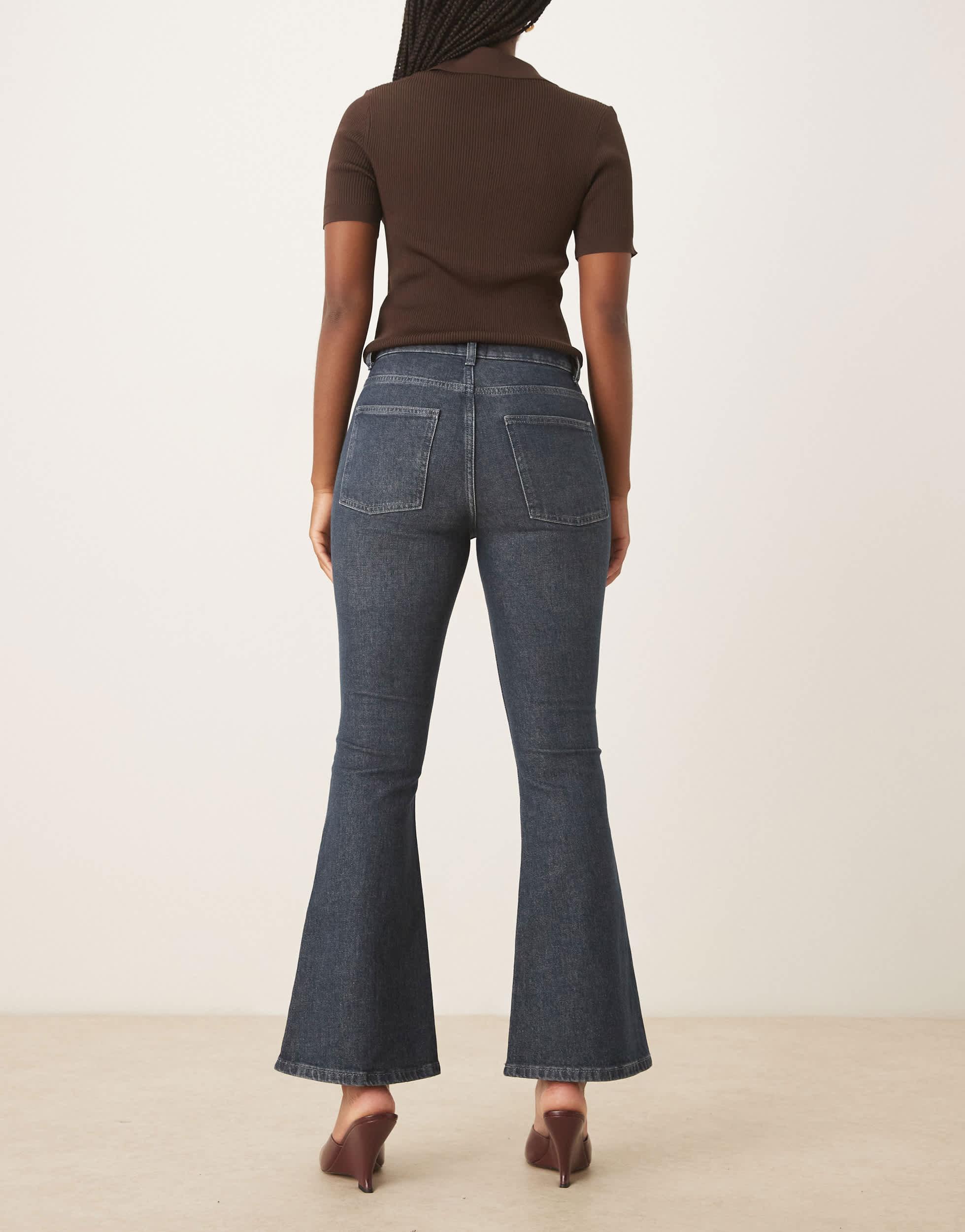 Rise Flare Jeans Jean Rigide Asos Asos Design Topshop Bell Bottom