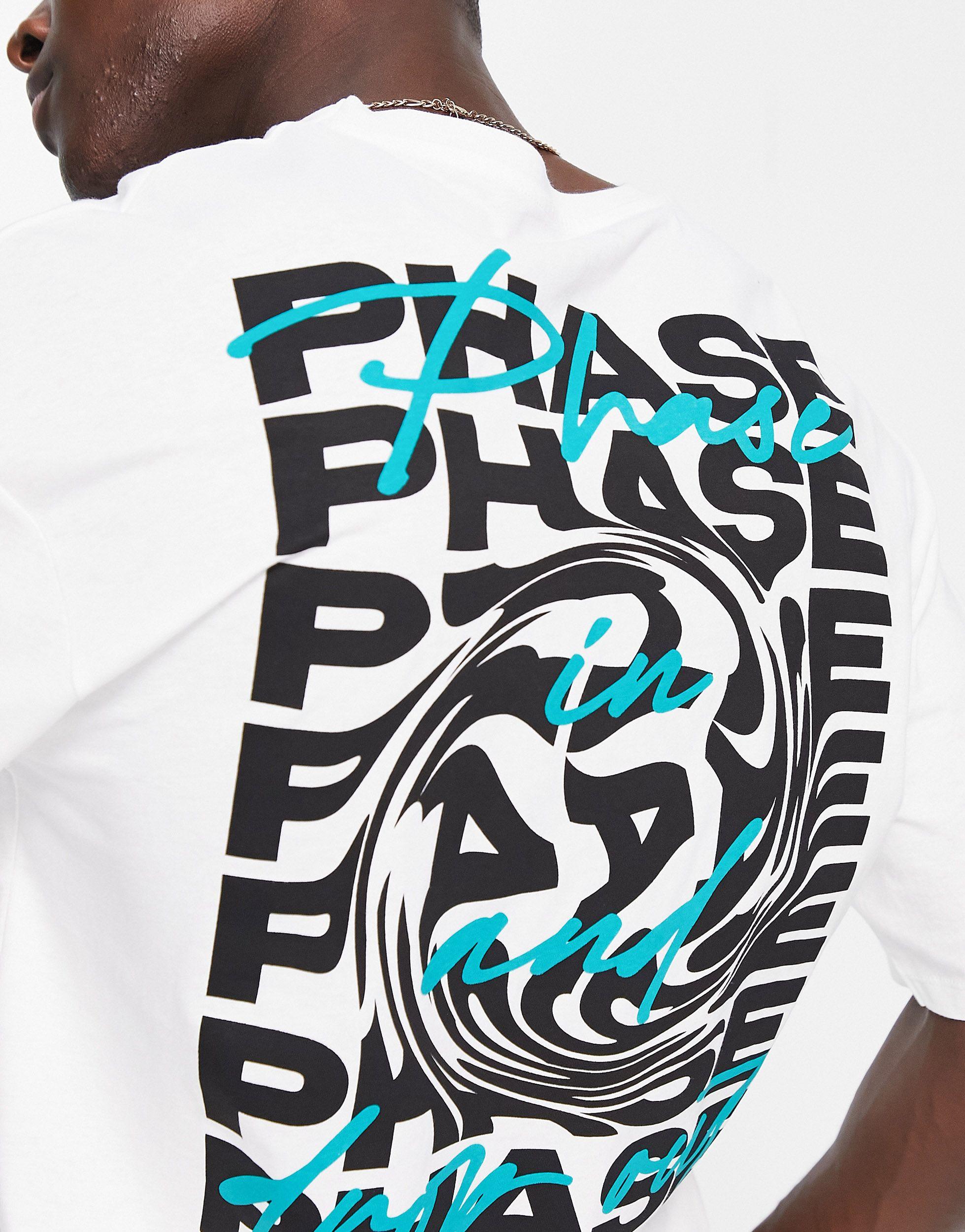 Jack & Jones Originals Oversized T-shirt With Phase Back Print in White for  Men | Lyst