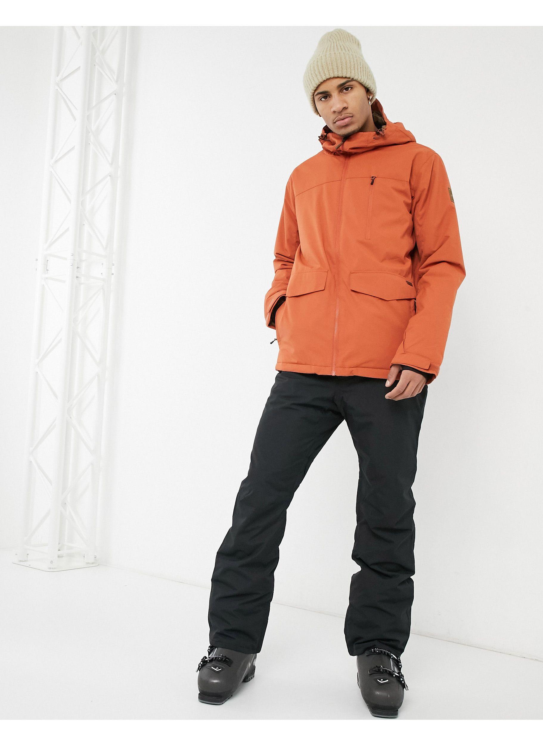 Billabong All Day Ski Jacket in Orange for Men | Lyst