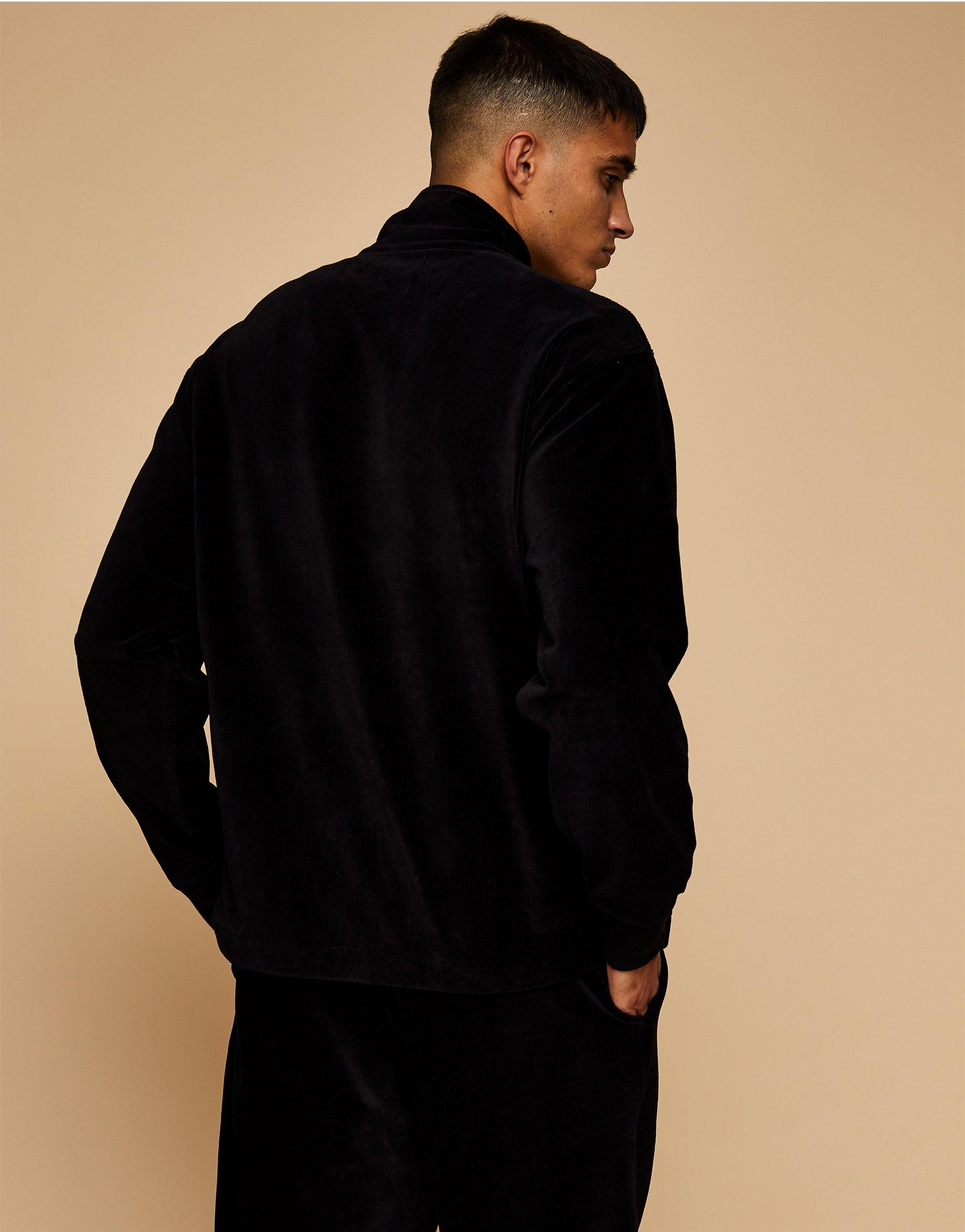 TOPMAN Co-ord Cord Half Zip Sweat in 