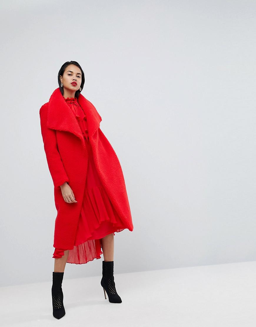 missguided red jacket