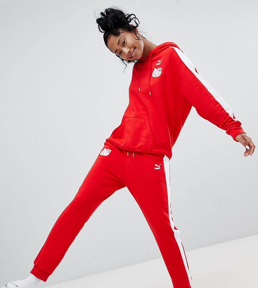 PUMA X Hello Kitty Joggers in Red - Lyst