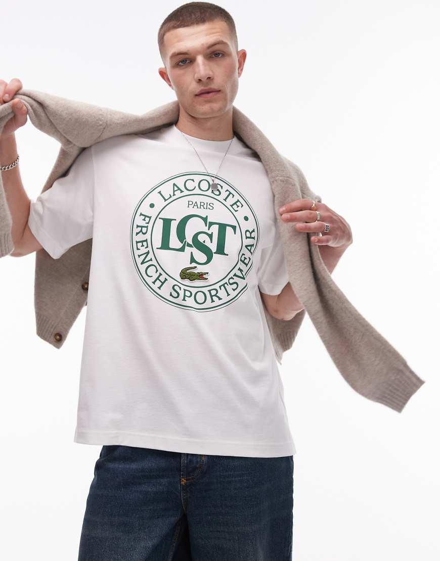 Lacoste signature sweatshirt hotsell