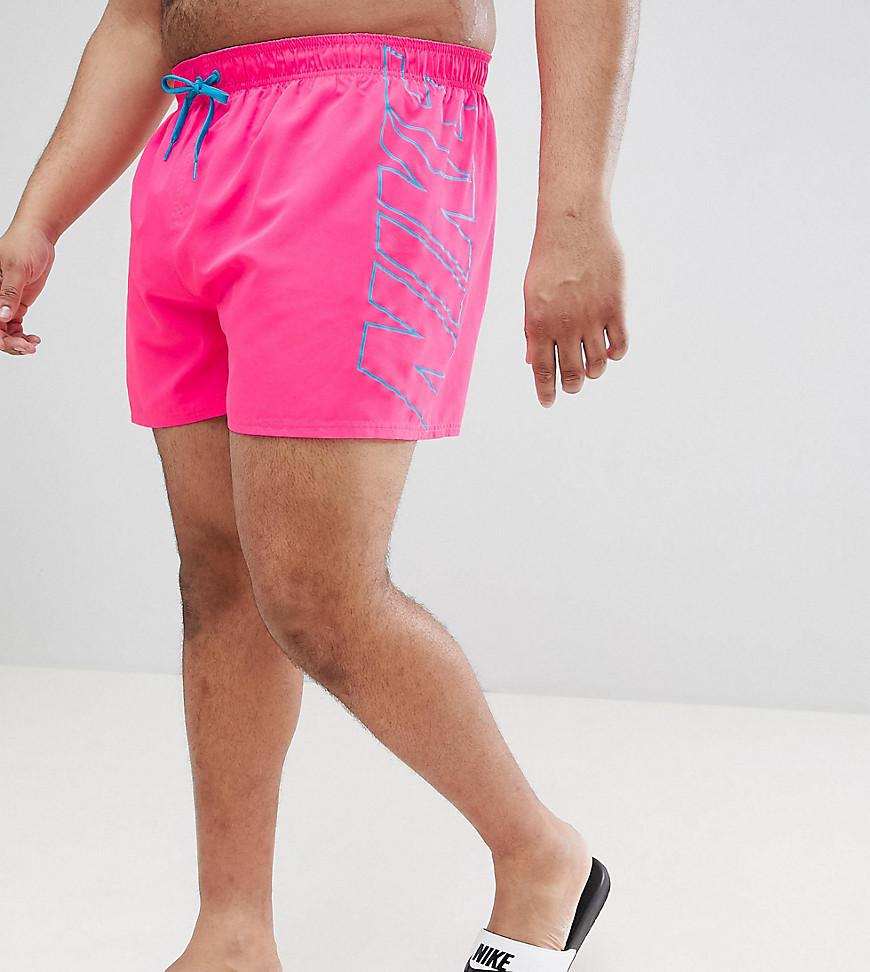 pink nike swim shorts