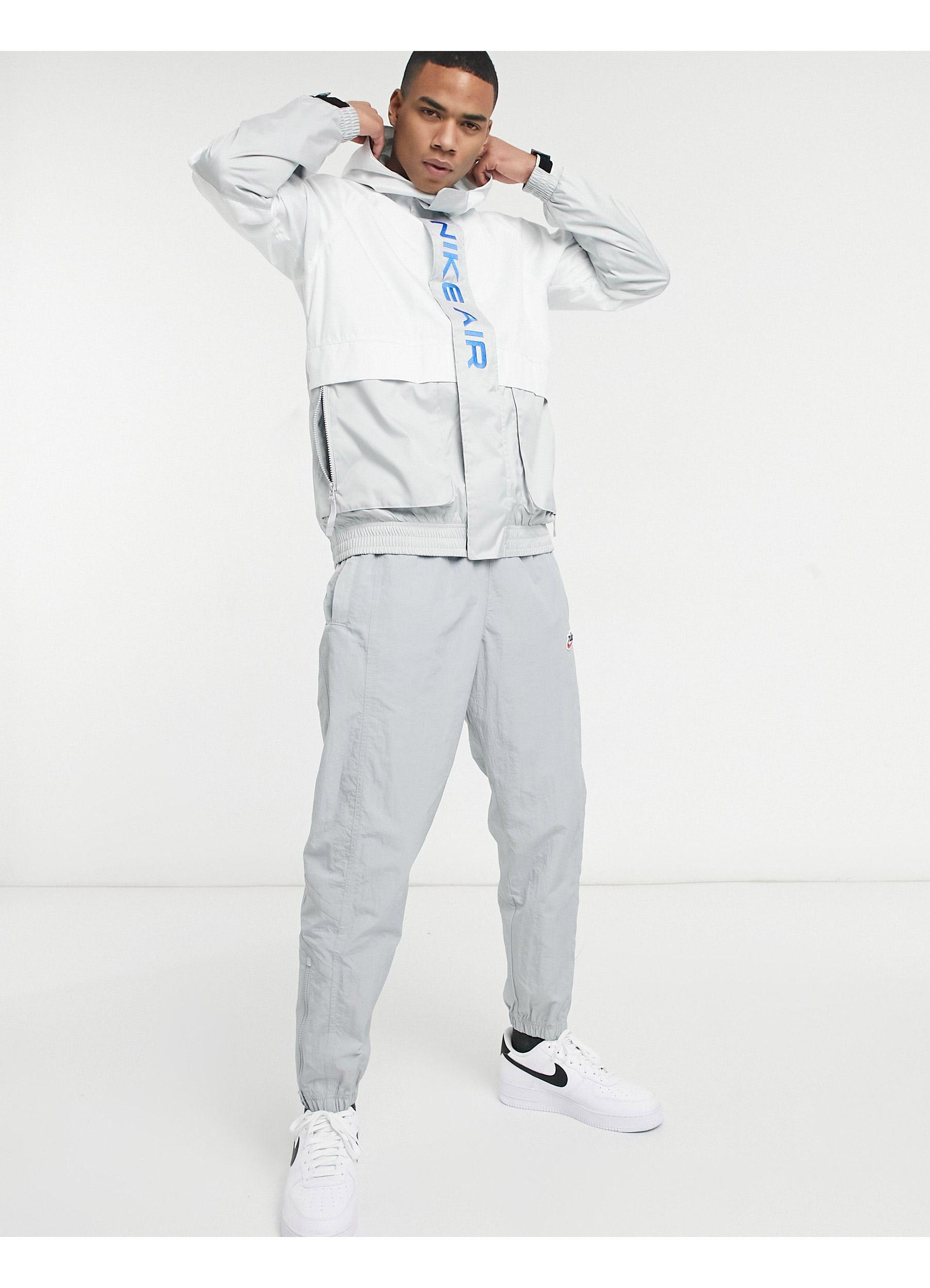 Nike Air – gewebte jacke mit kapuze in Grau für Herren | Lyst AT